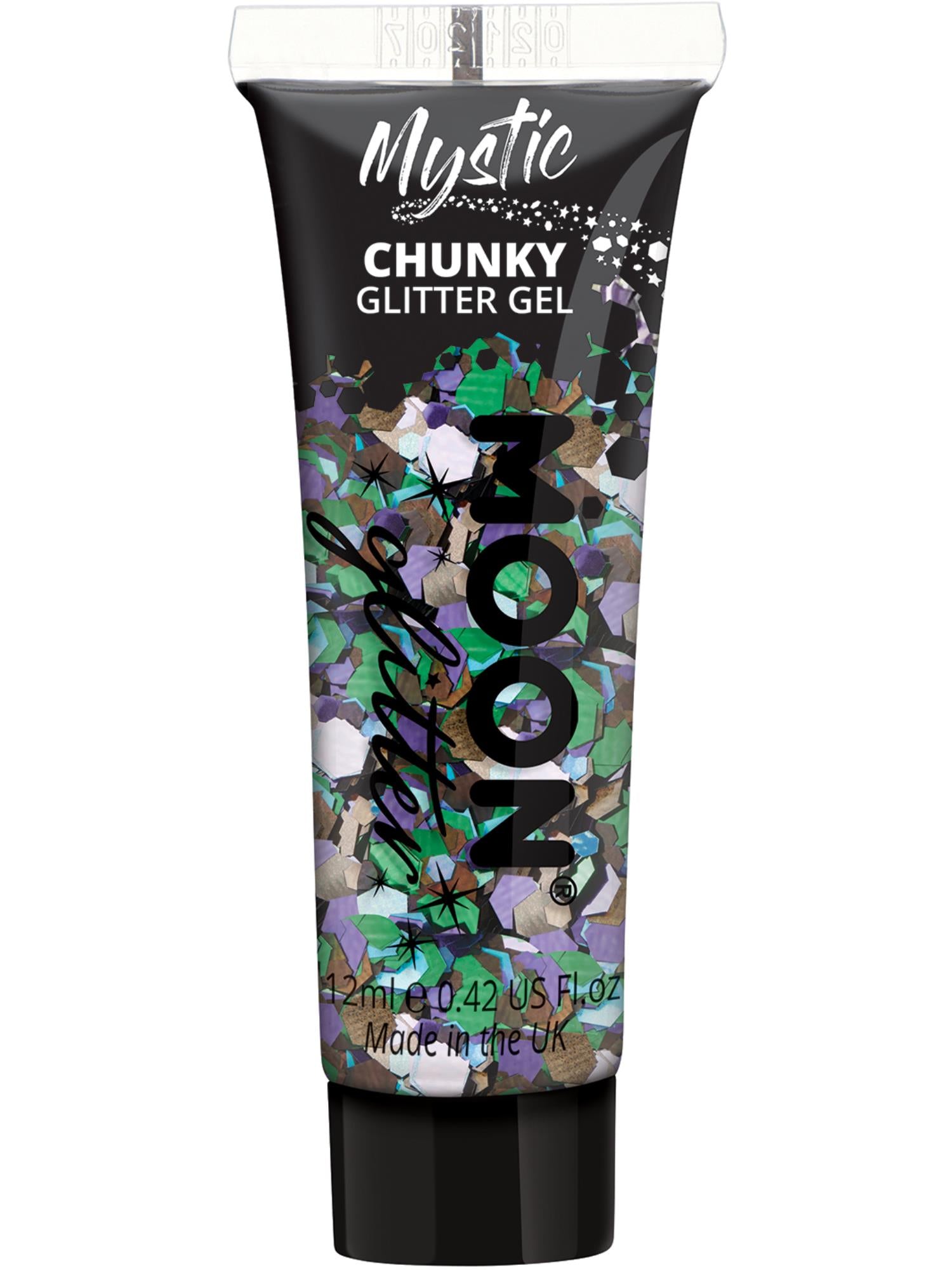 Moon Creations Mystic Chunky Glitter Gel, Mixed Colours, Single, 12ml, Galaxy