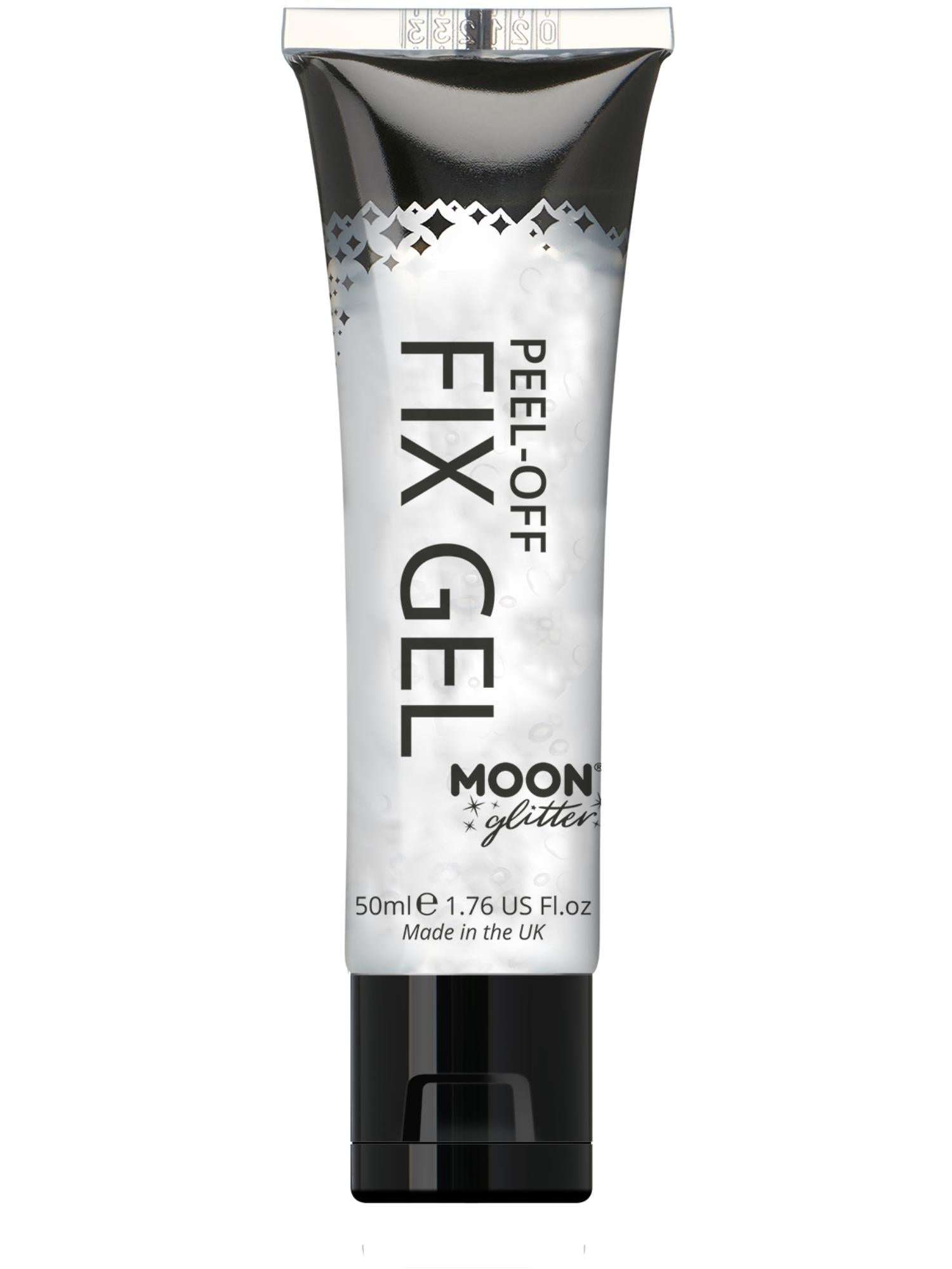 Moon Creations Glitter Peel-Off Glitter Fix Gel, Clear, Single