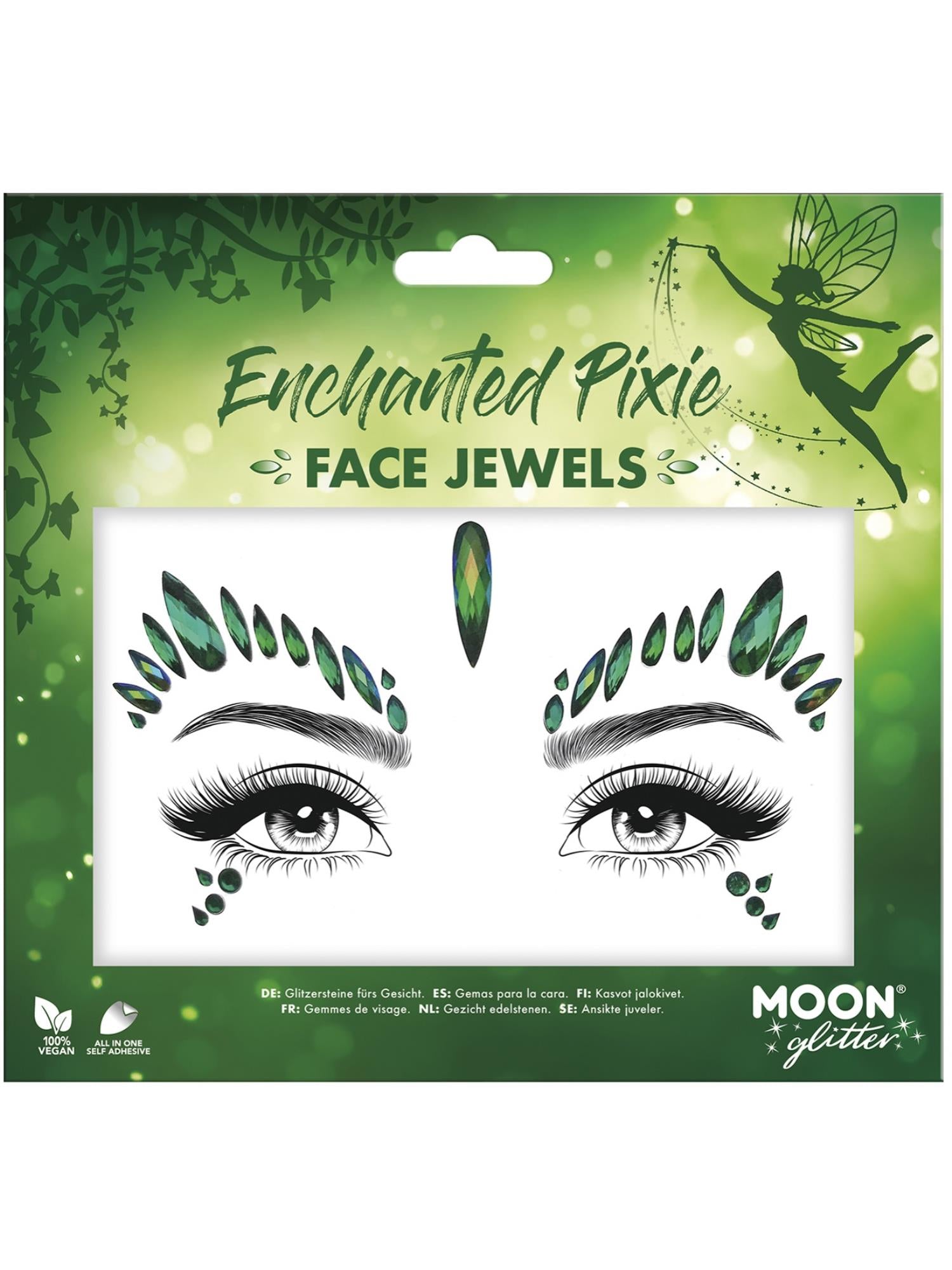 Moon Creations Glitter Face Jewels, Enchanted Pixie