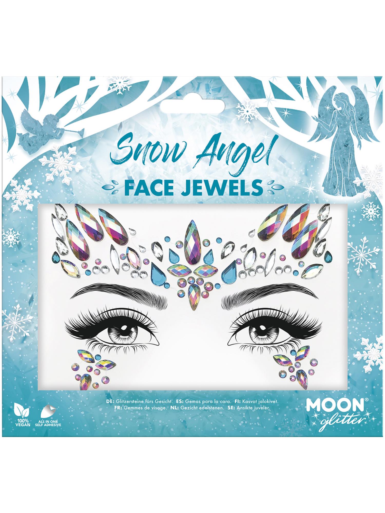 Moon Creations Glitter Face Jewels, Snow Angel