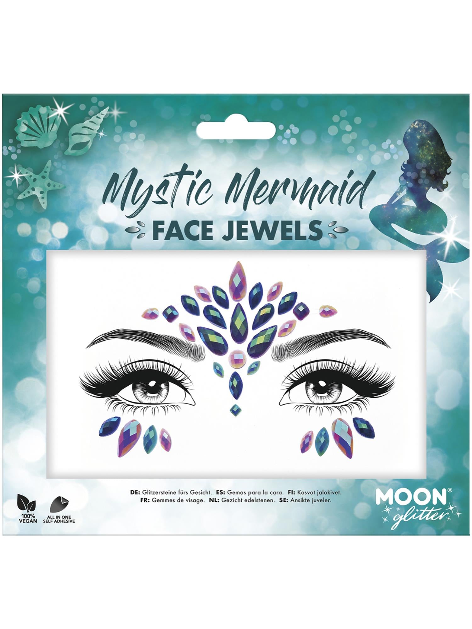 Moon Creations Glitter Face Jewels, Mystic Mermaid