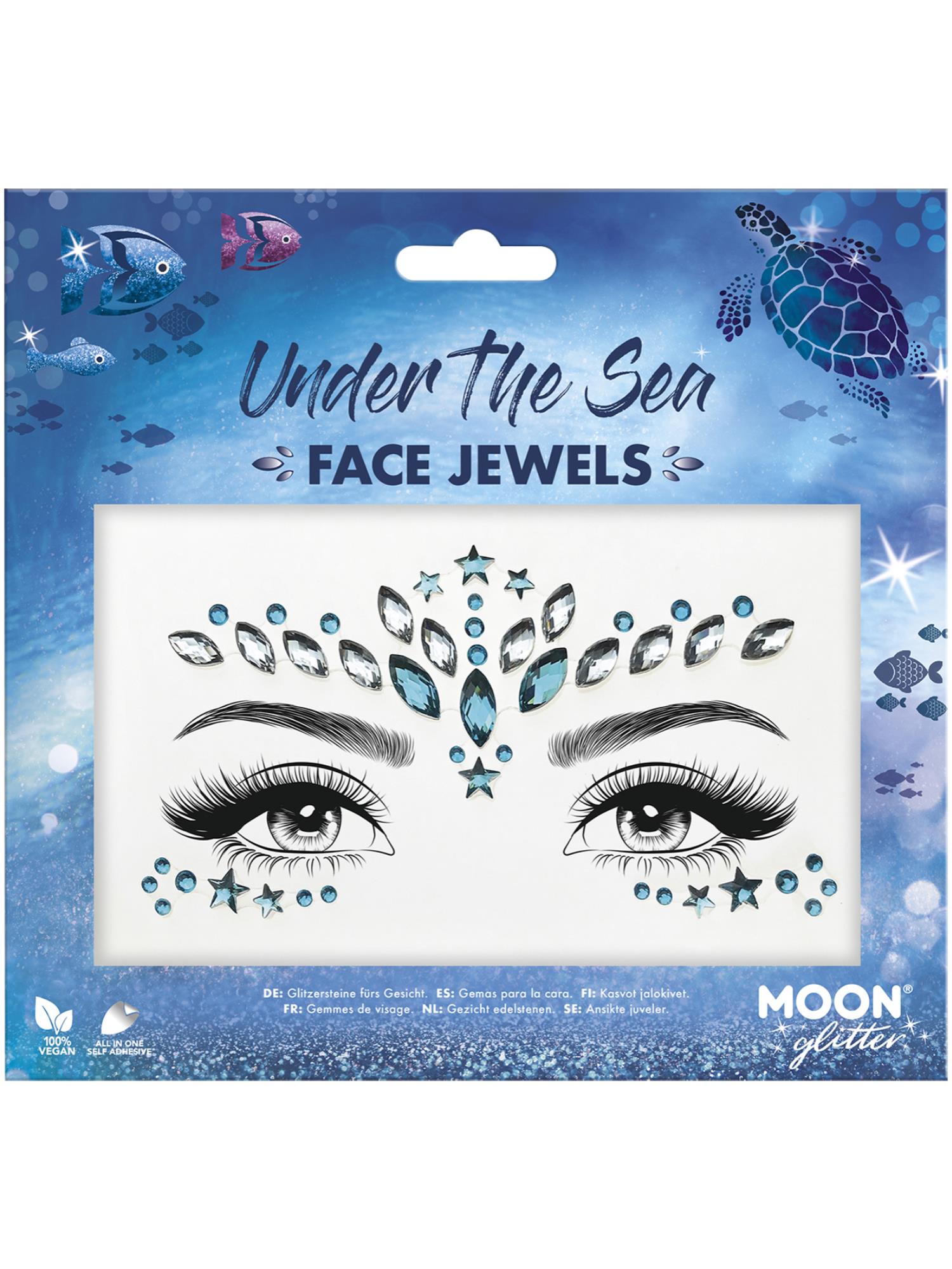Moon Creations Glitter Face Jewels, Under The Sea