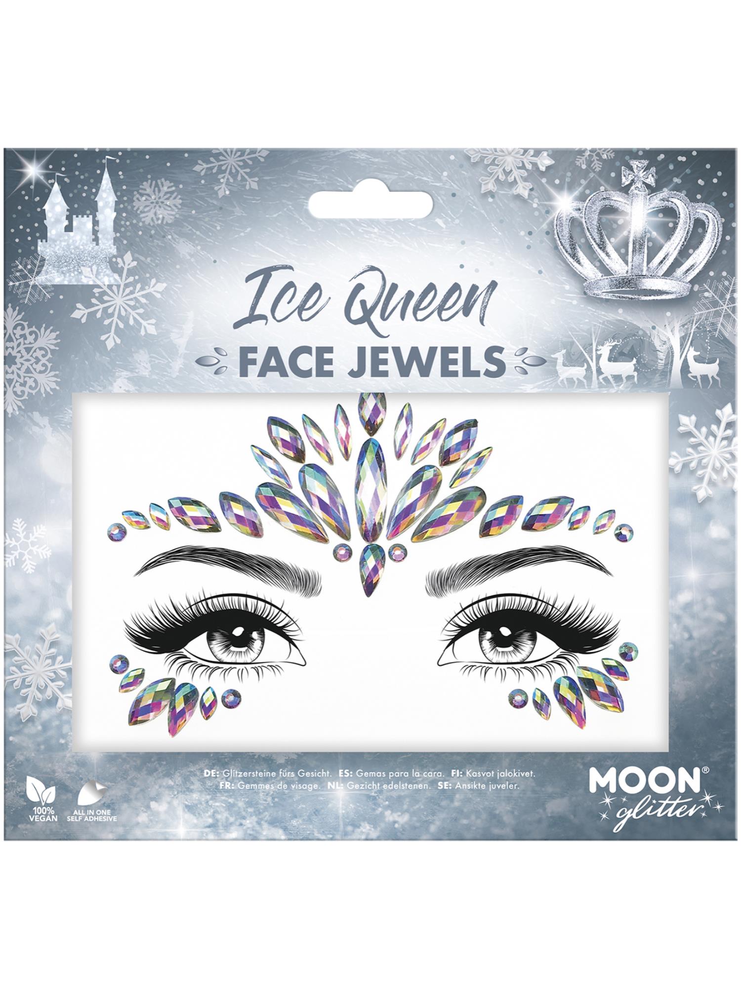 Moon Creations Glitter Face Jewels, Ice Queen