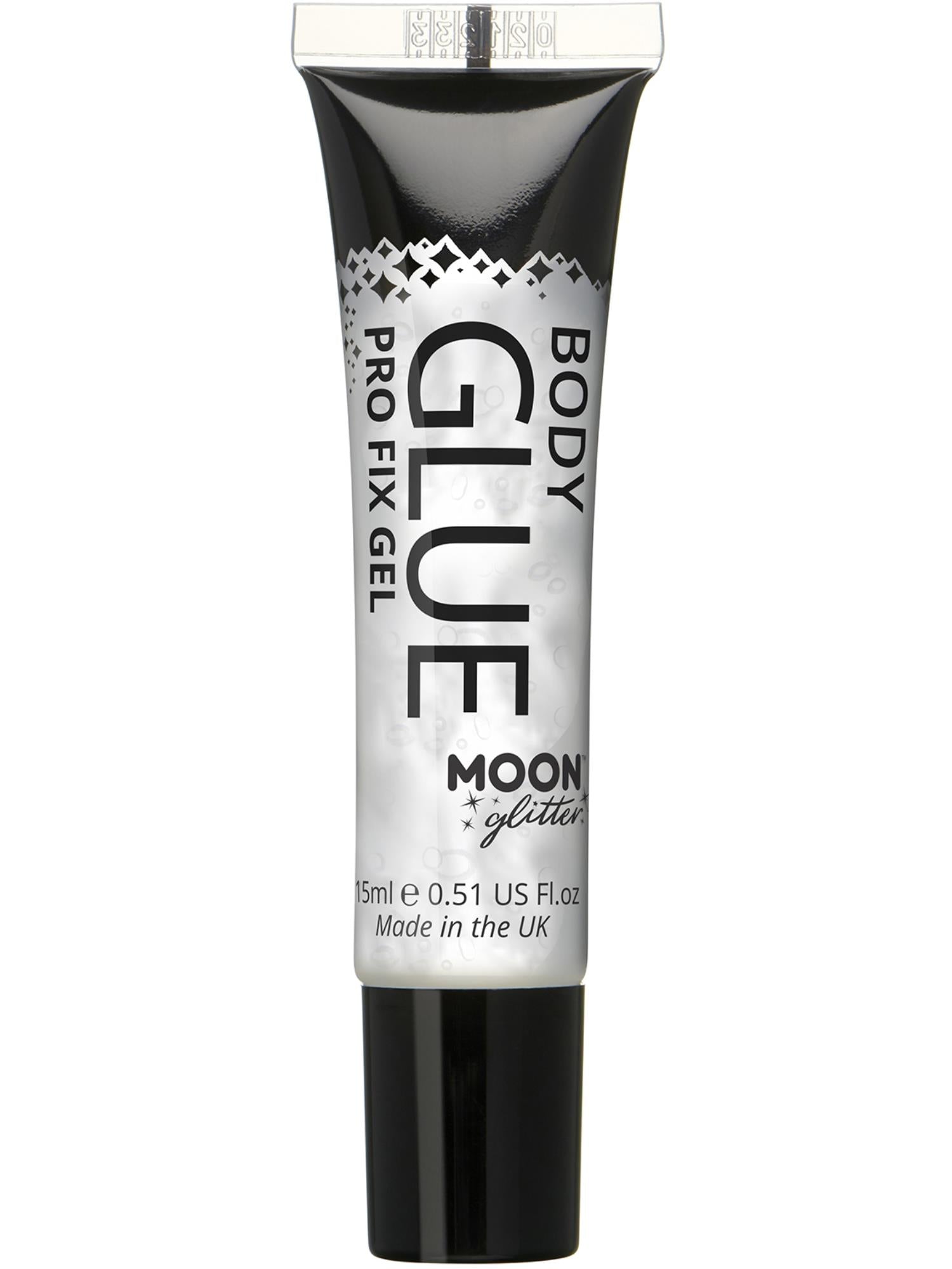 Moon Creations Glitter Pro Fix Gel / Body Glue, Clear, Single