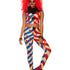 Creepy Clown Costume, Red & Blue Alternate