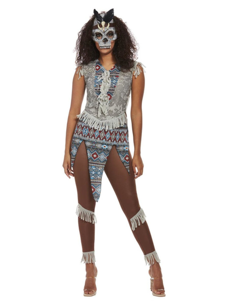 Dark Spirit Warrior Woman Costume, Blue Alternate