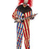 Creepy Clown Costume, Red & Blue Alternate