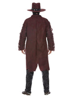 Deluxe Dark Spirit Western Cowboy Costume, Burgundy Back