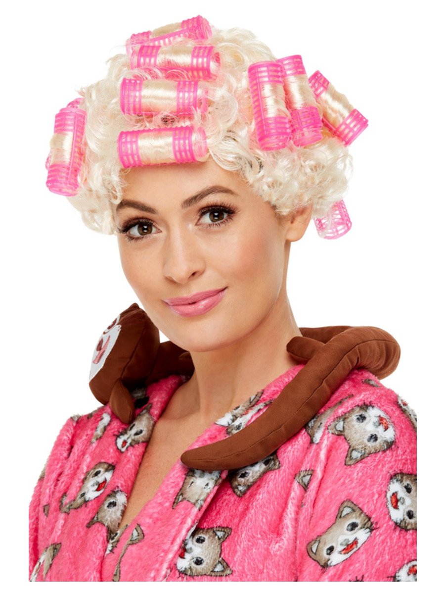 Roller Granny Wig, Blonde Alternate