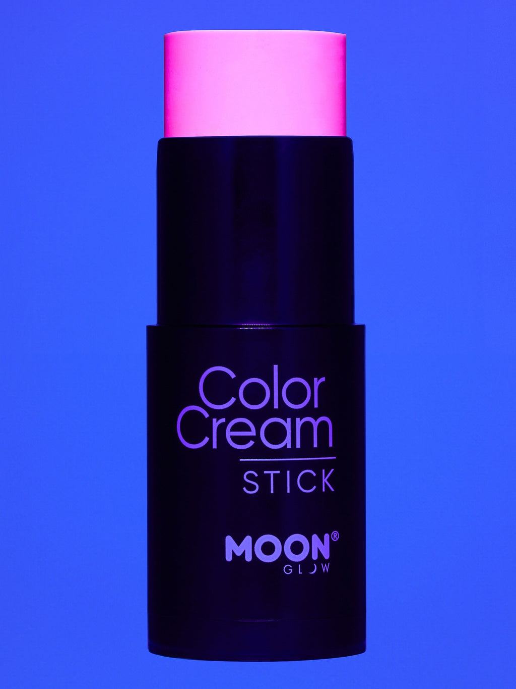 Moon Creations Glow Neon UV ColorCream Stick, Intense Pink