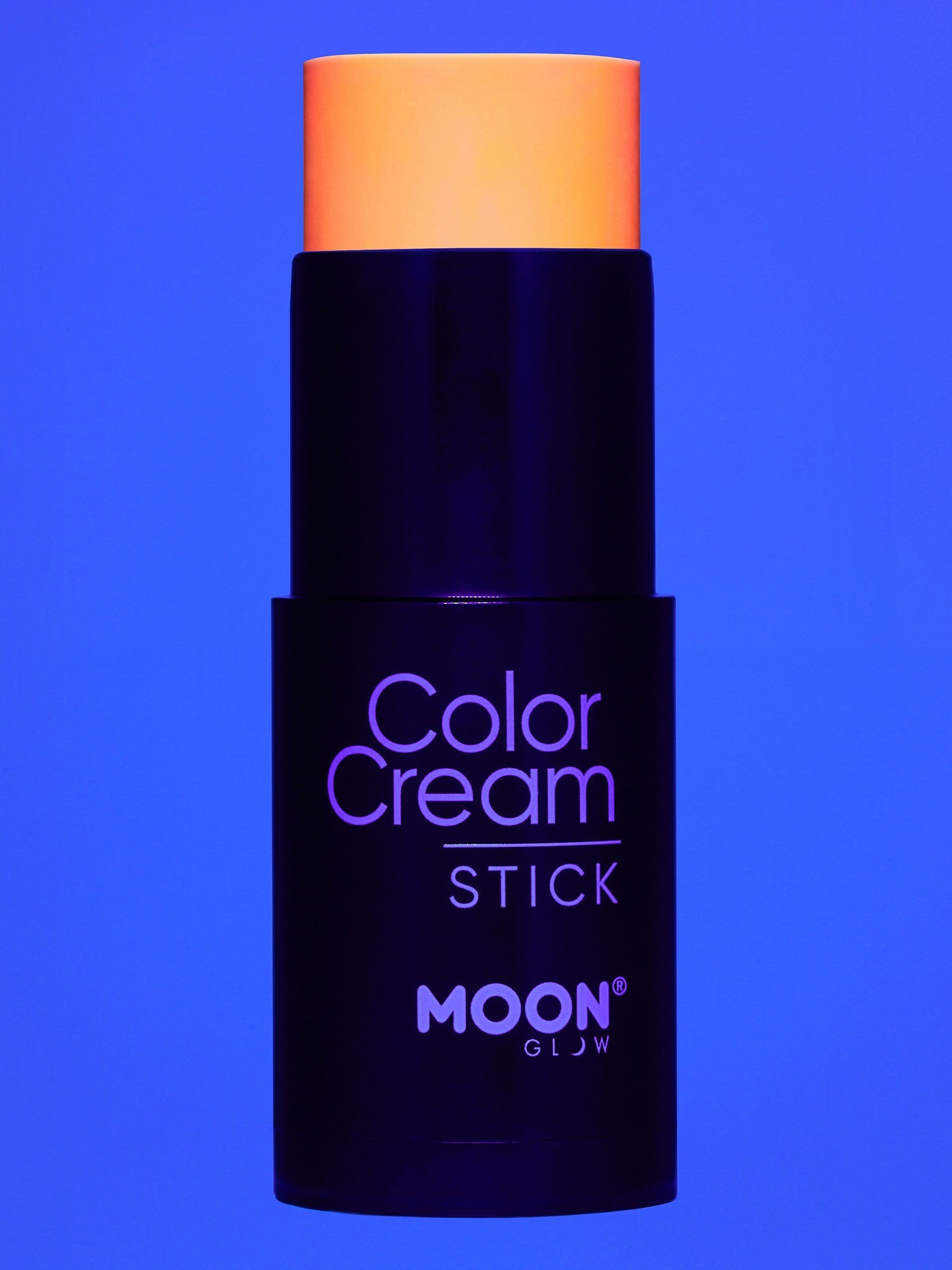 Moon Creations Glow Neon UV ColorCream Stick, Intense Orange