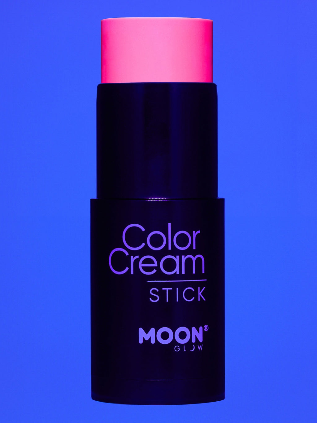 Moon Creations Glow Neon UV ColorCream Stick, Intense Red