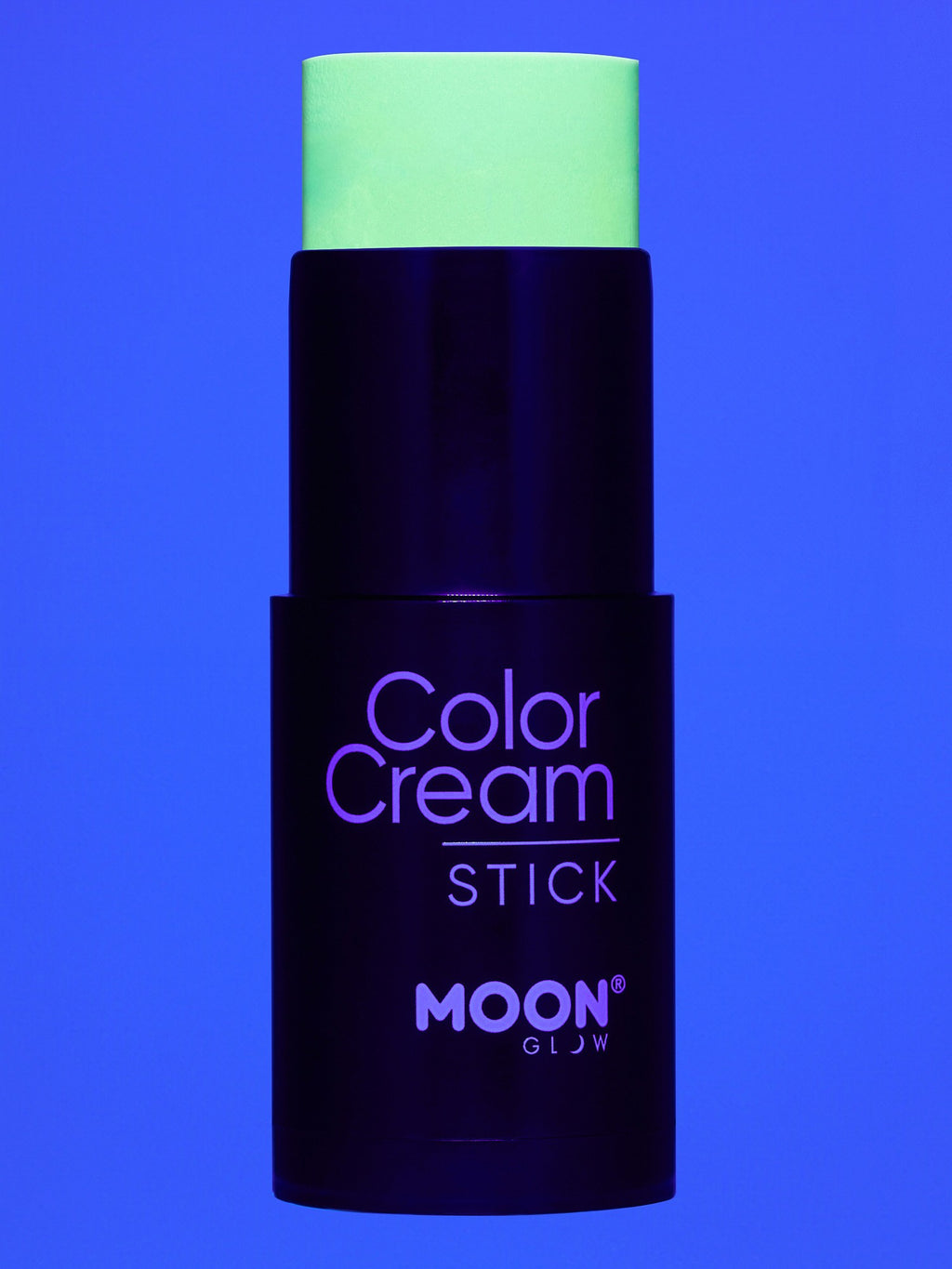 Moon Creations Glow Neon UV ColorCream Stick, Intense Green