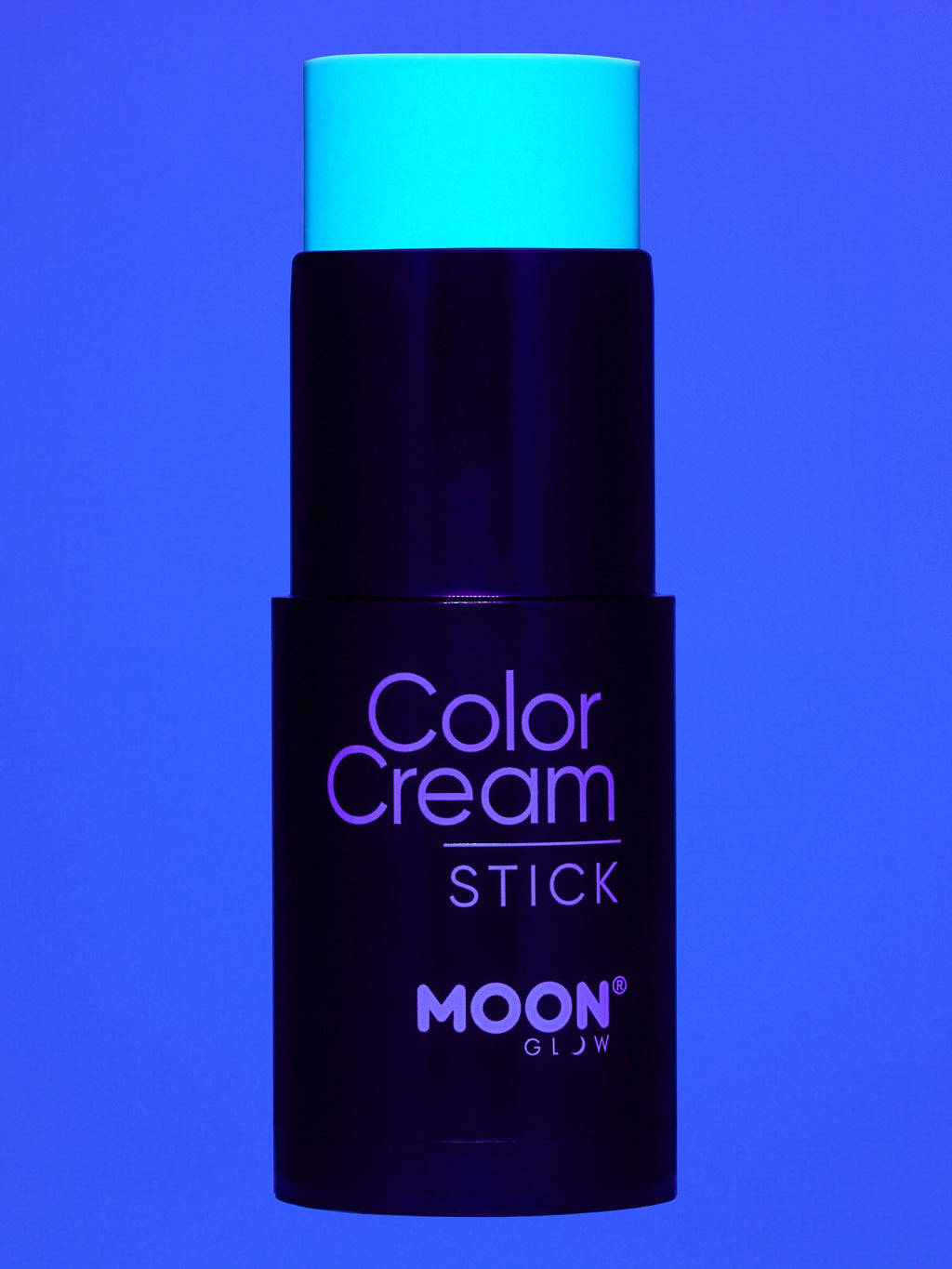 Moon Creations Glow Neon UV ColorCream Stick, Intense Blue