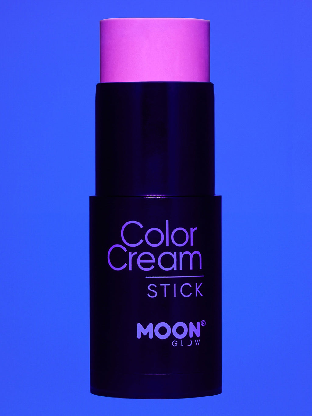 Moon Creations Glow Neon UV ColorCream Stick, Intense Purple