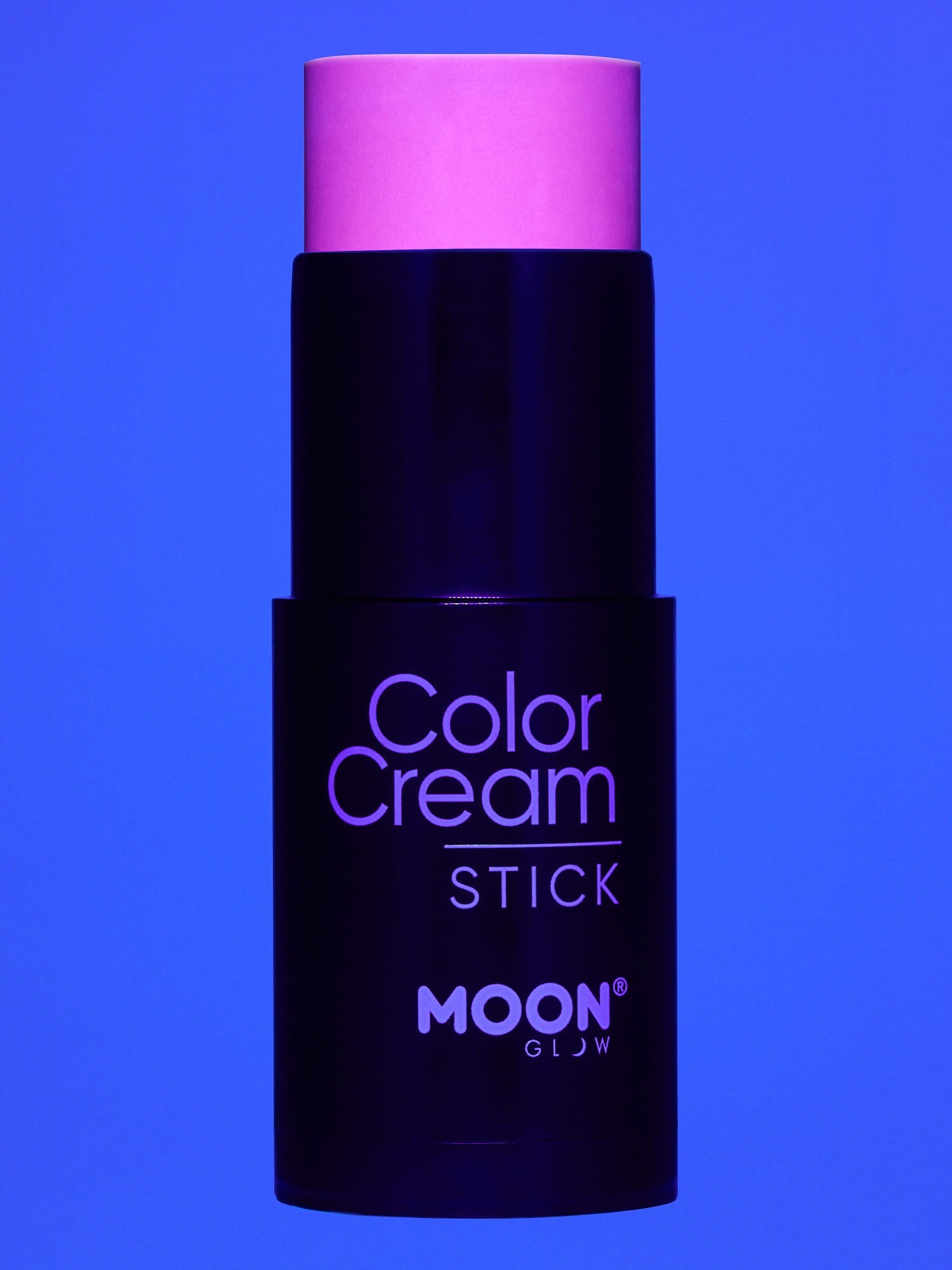 Moon Creations Glow Neon UV ColorCream Stick, Intense Purple