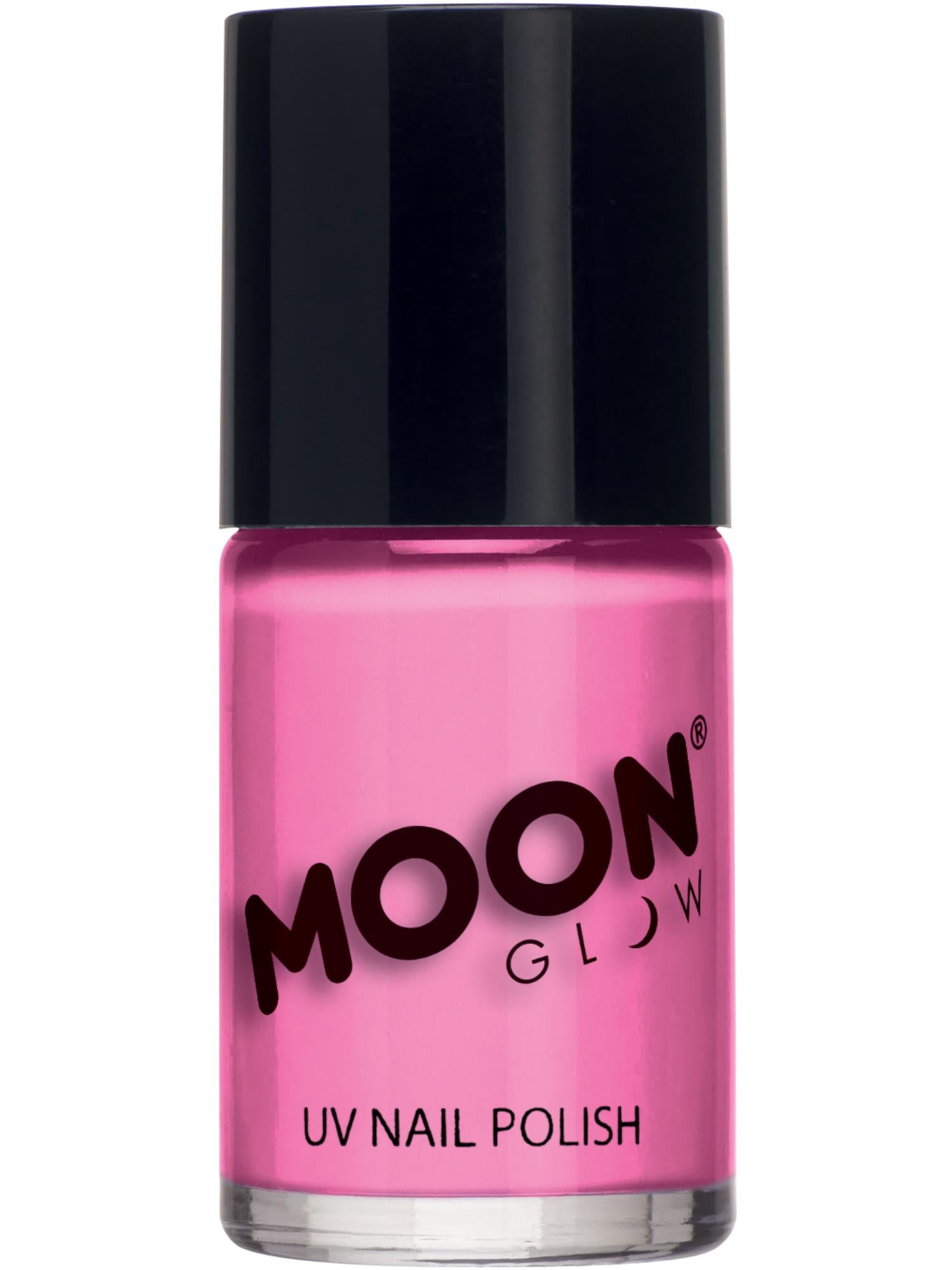 Moon Creations Glow Pastel Neon UV Nail Polish, Pastel Pink, Single, 14ml