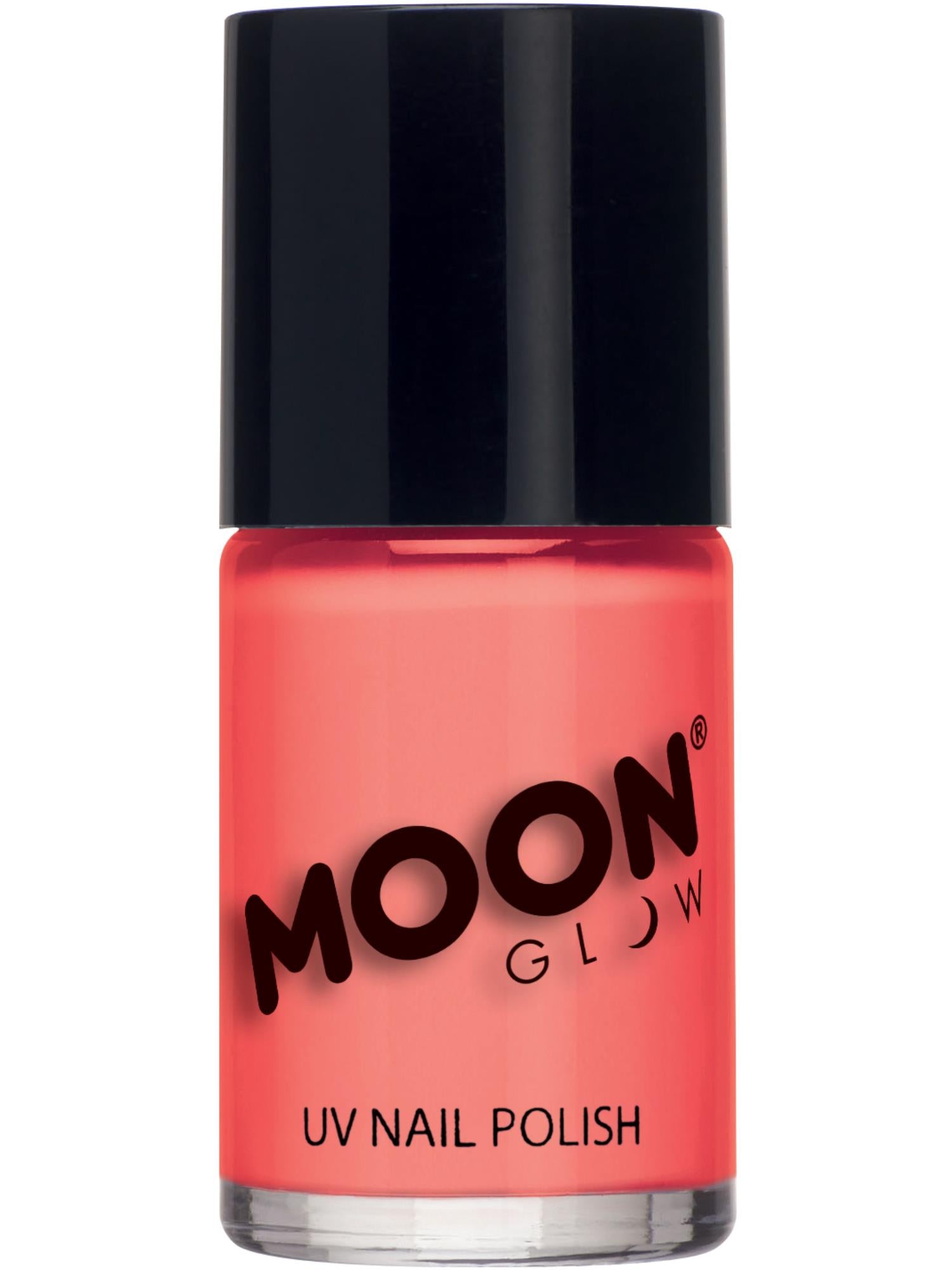 Moon Creations Glow Neon Uv Glitter Nail Polish, Yellow, 14ml Single