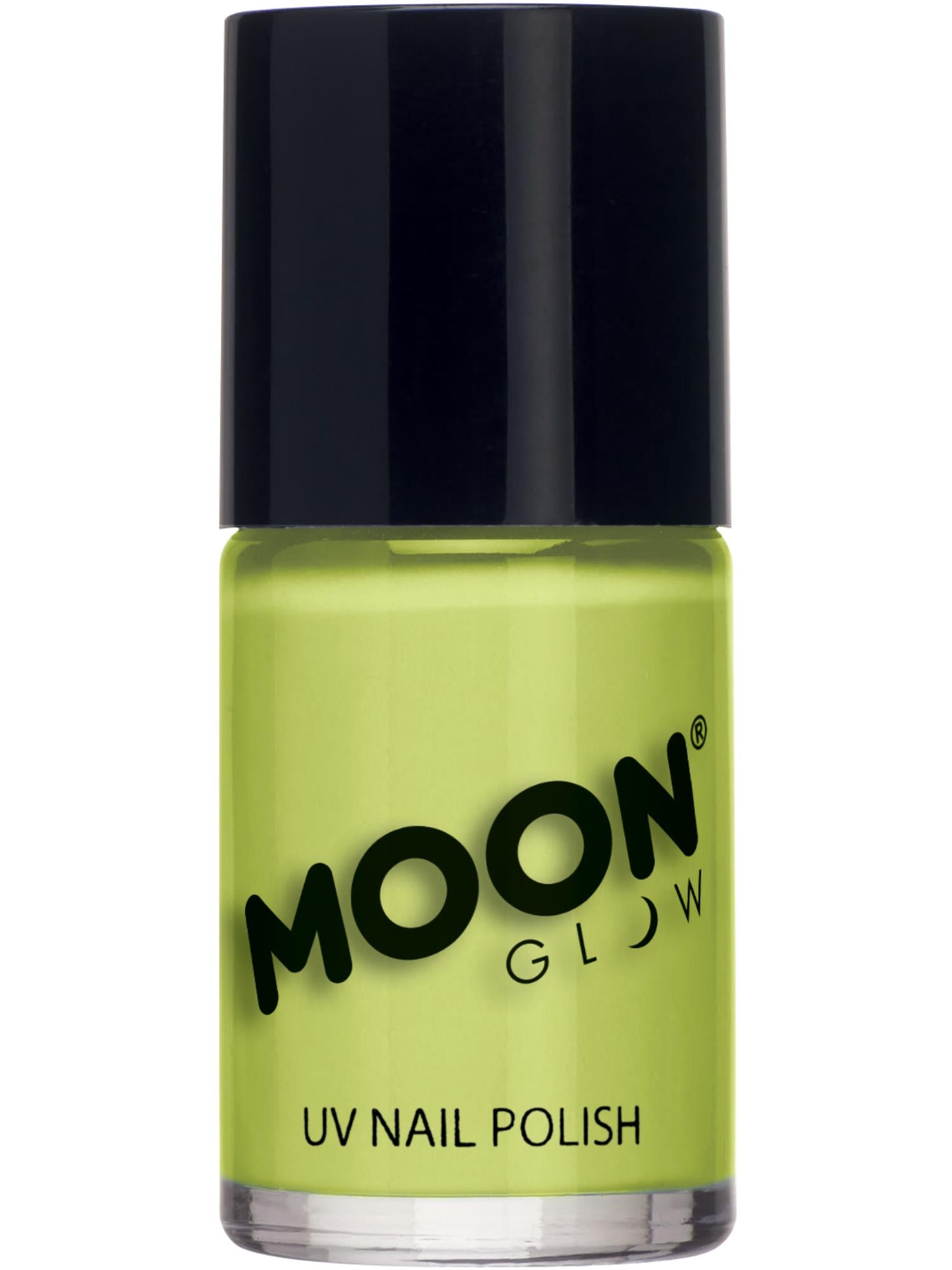 Moon Creations Glow Neon UV Glitter Nail Polish, Magenta, 14ml Single