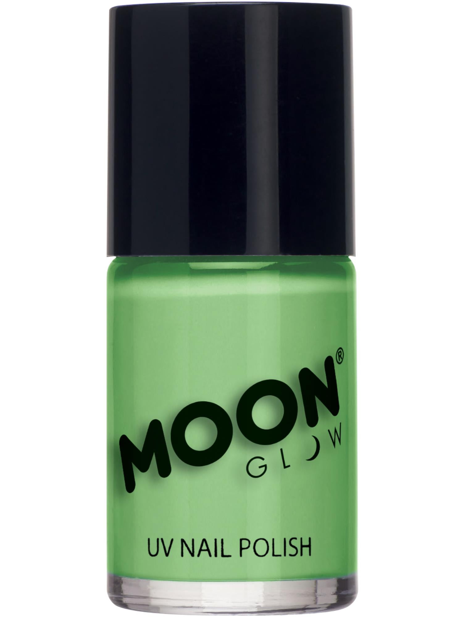 Moon Creations Glow Neon UV Glitter Nail Polish, Magenta, 14ml Single