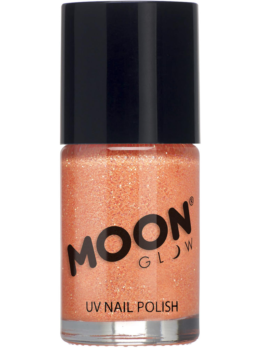 Moon Creations Glow Neon Uv Glitter Nail Polish, Yellow, 14ml Single