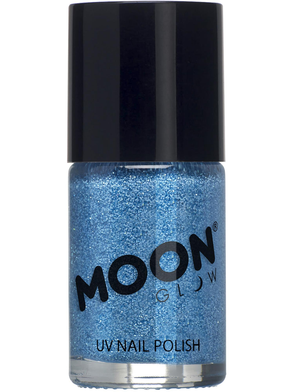 Moon Creations Glow Neon UV Glitter Nail Polish, Green, 14ml Single