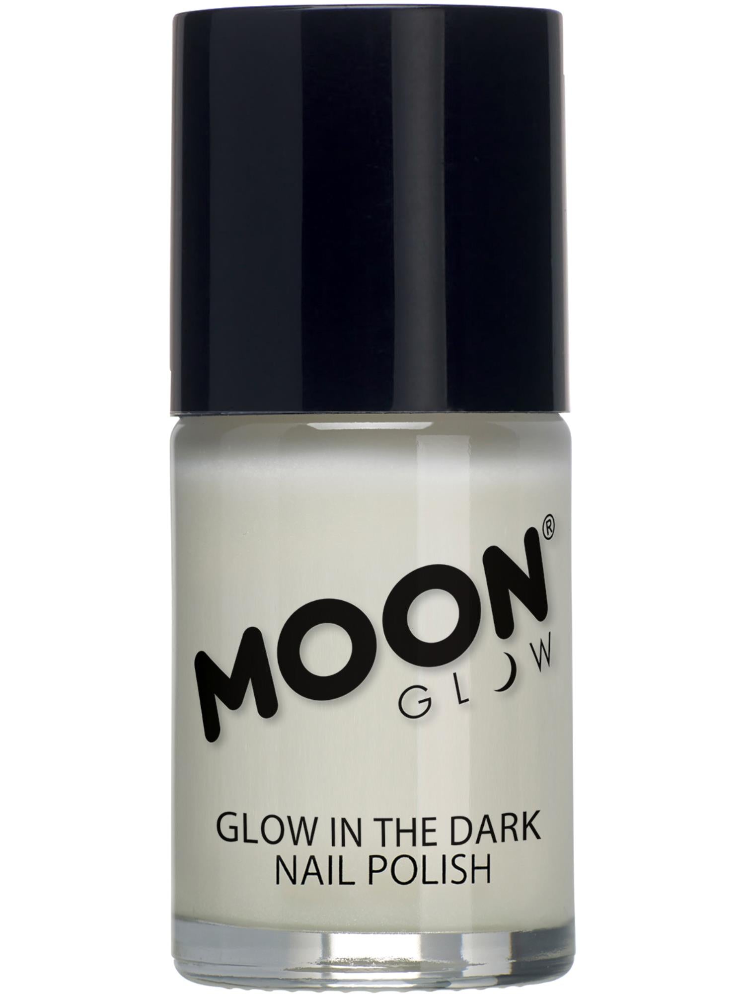 Moon Creations Glow Neon UV Glitter Nail Polish, Green, 14ml Single