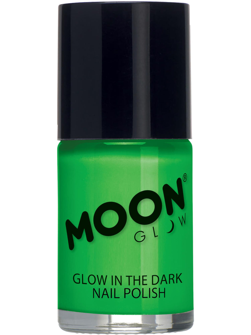 Moon Creations Glow Neon UV Glitter Nail Polish, Green, 14ml Single