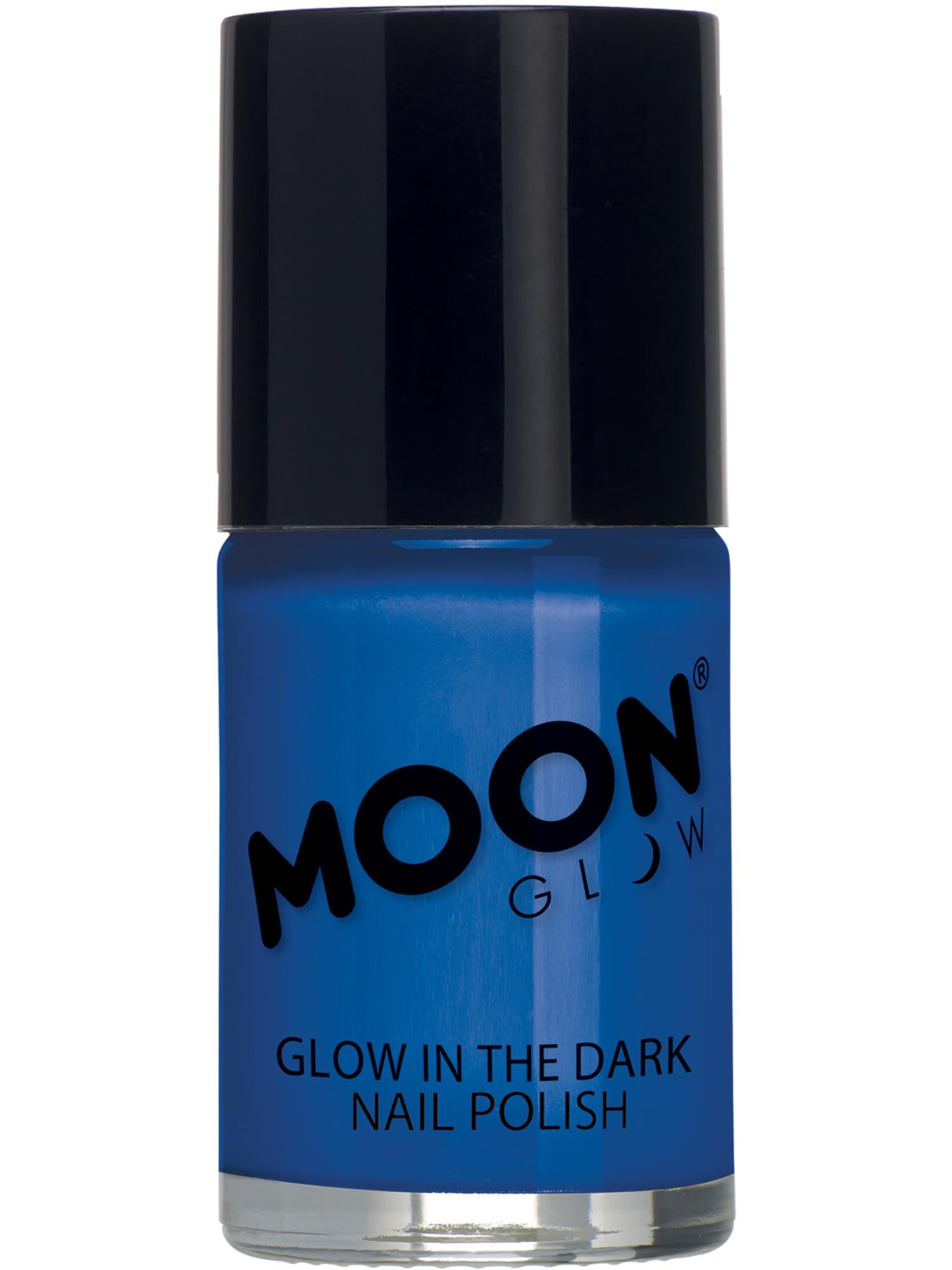 Moon Creations Glow Glow in the Dark Nail Polish, Blue, 14ml Single
