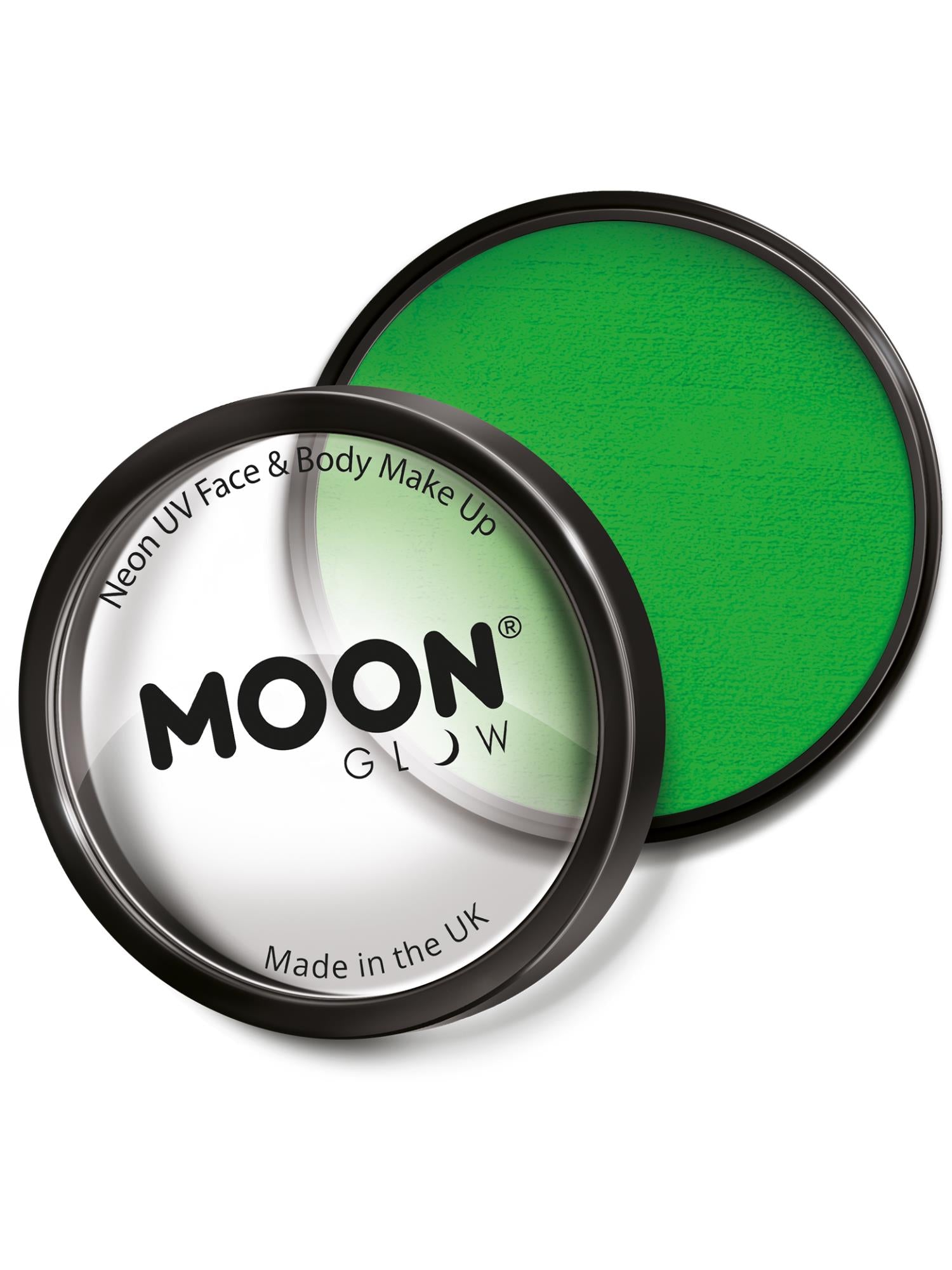 Moon Creations Glow Pro Intense Neon UV Cake Pot, Intense Gr, Single, 36g