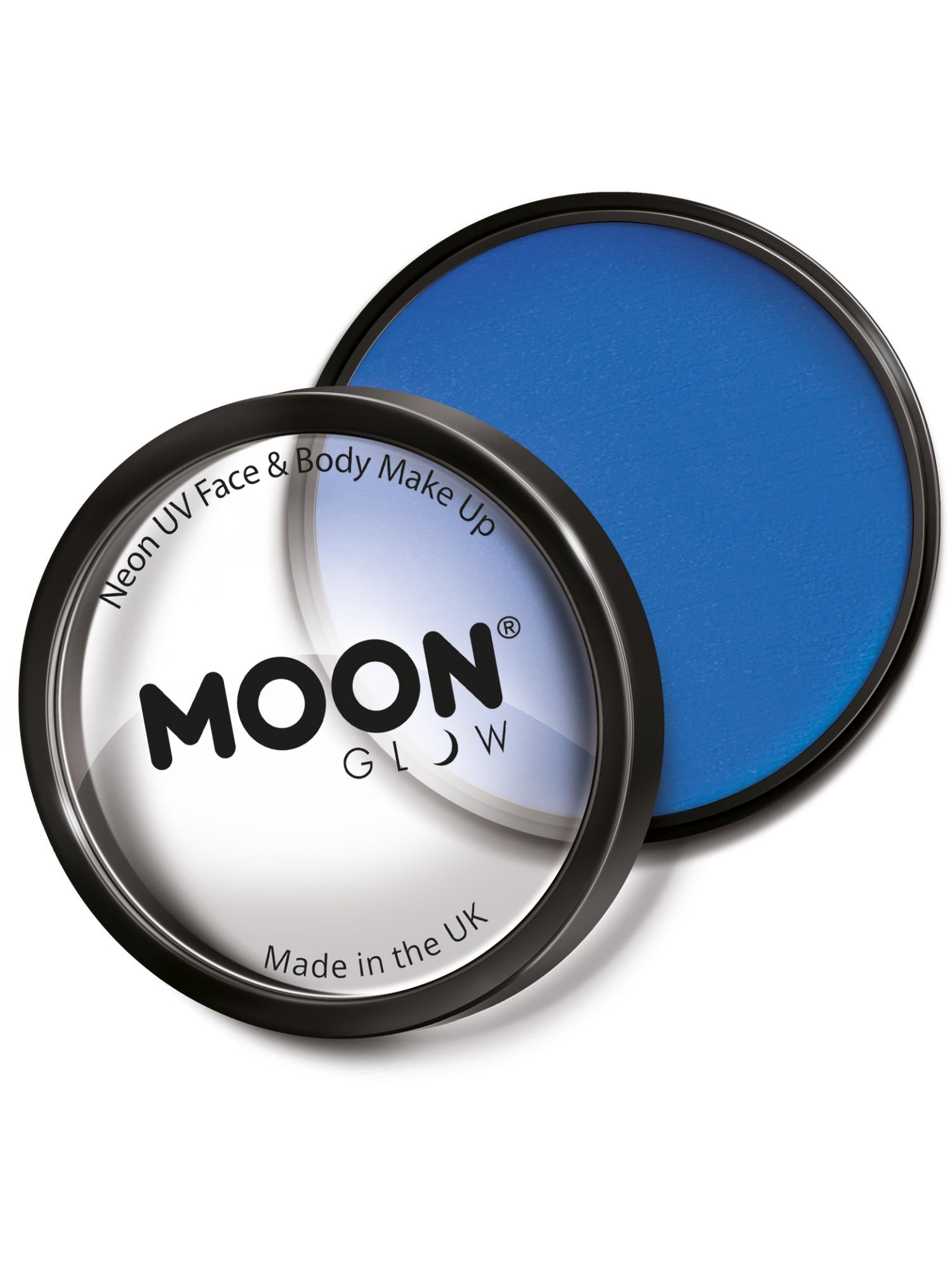 Moon Creations Glow Pro Intense Neon UV Cake Pot, Intense Blue, Single, 36g