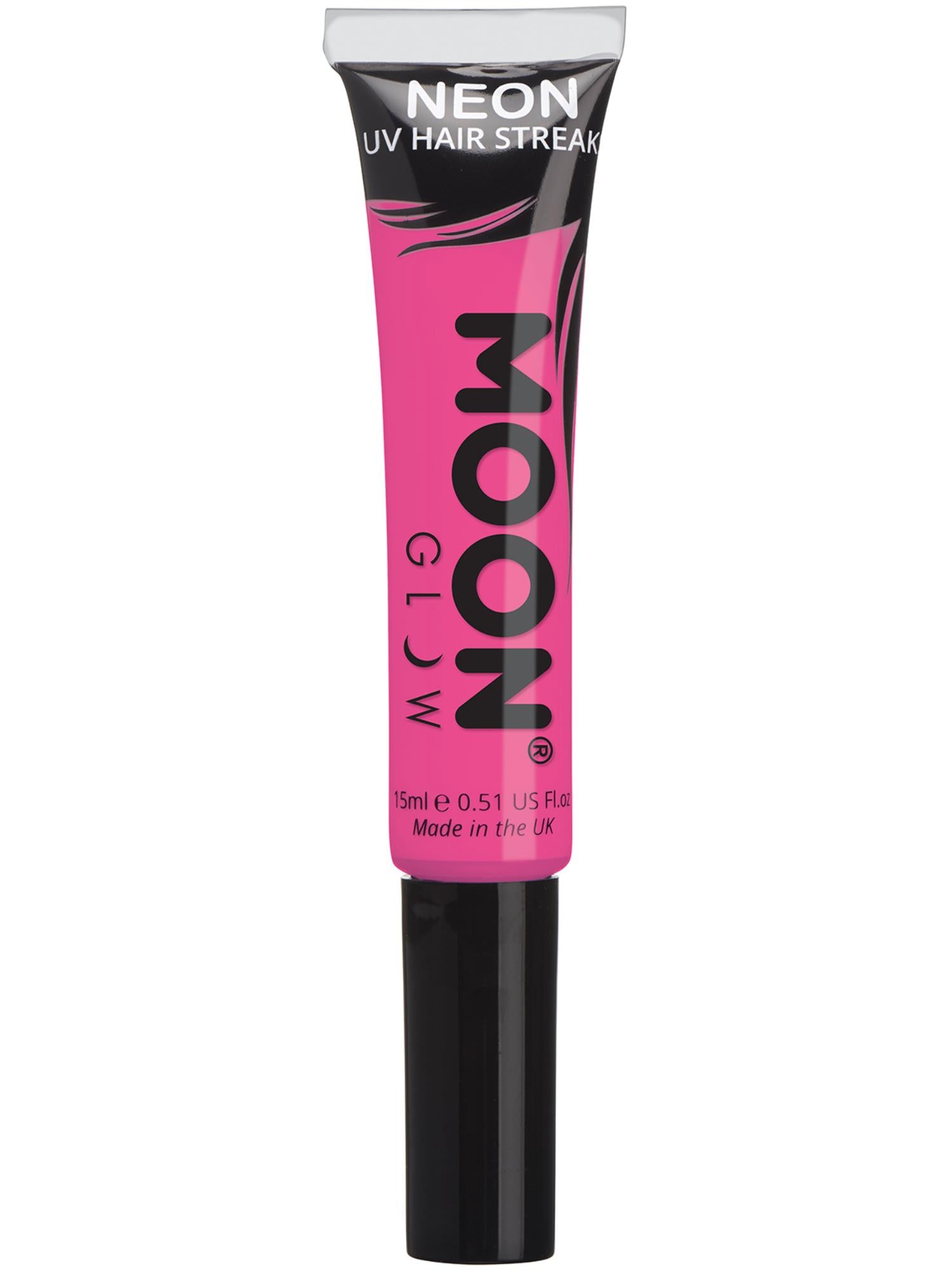 Moon Creations Glow Intense Neon UV Hair Streaks, Intense Pi, Single, 15ml