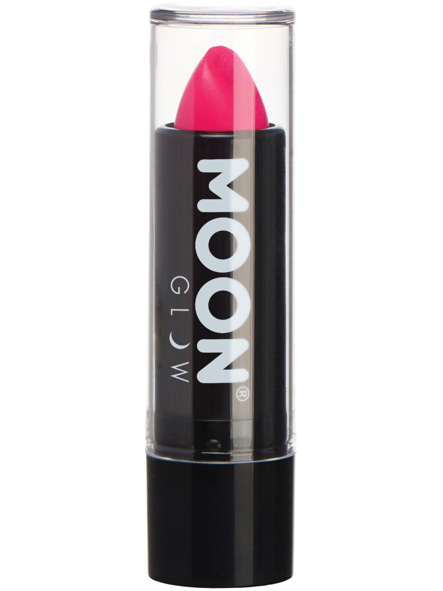 Moon Creations Glow Intense Neon UV Lipstick, Intense Pink, Single, 4.2g