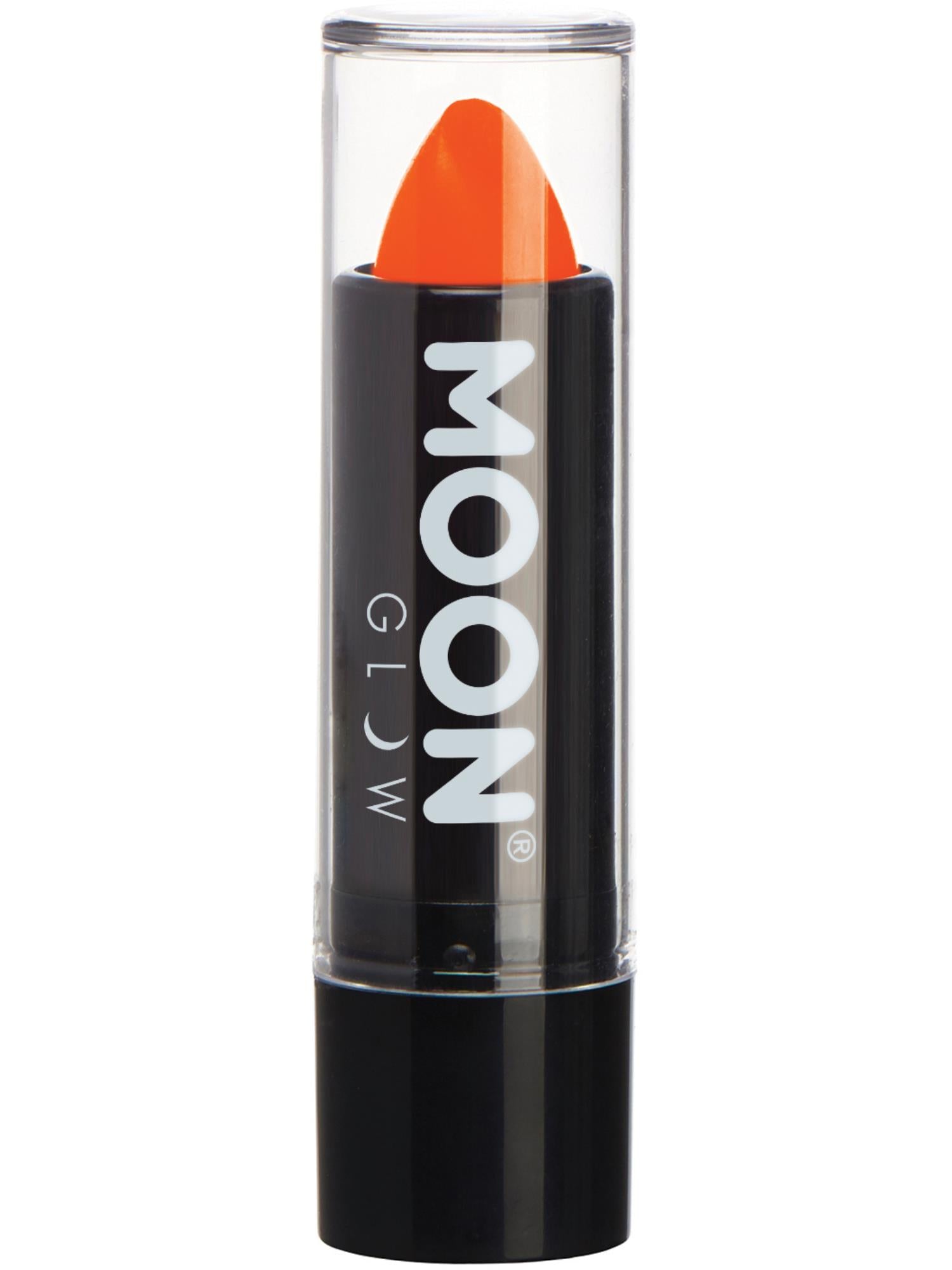 Moon Creations Glow Intense Neon UV Lipstick, Intense Orange, Single, 4.2g