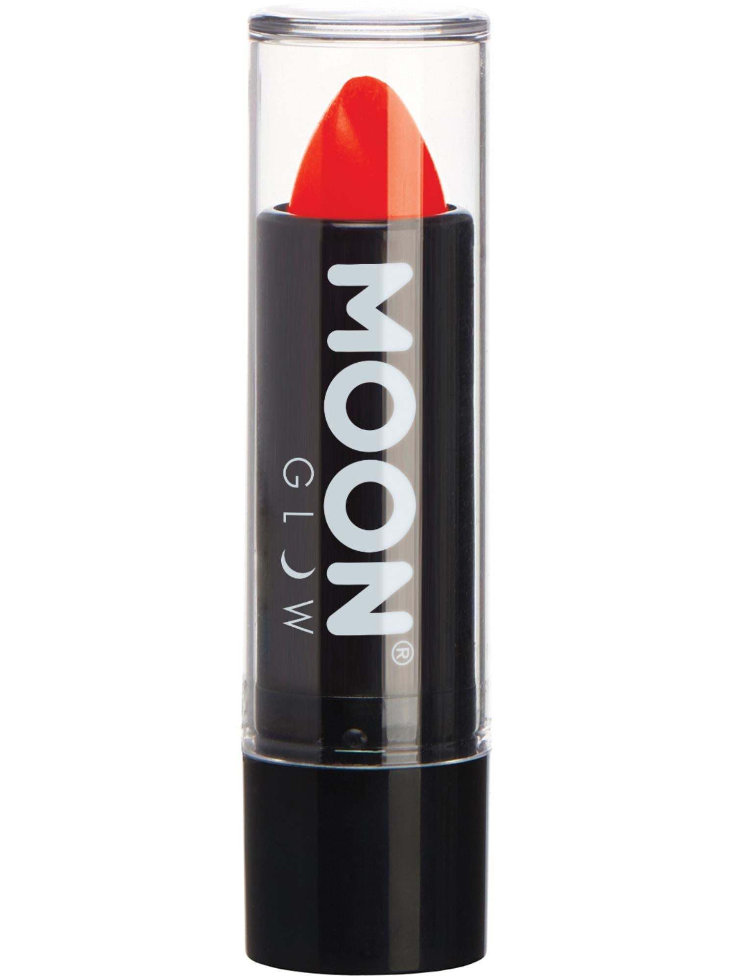 Moon Creations Glow Intense Neon UV Lipstick, Intense Red, Single, 4.2g