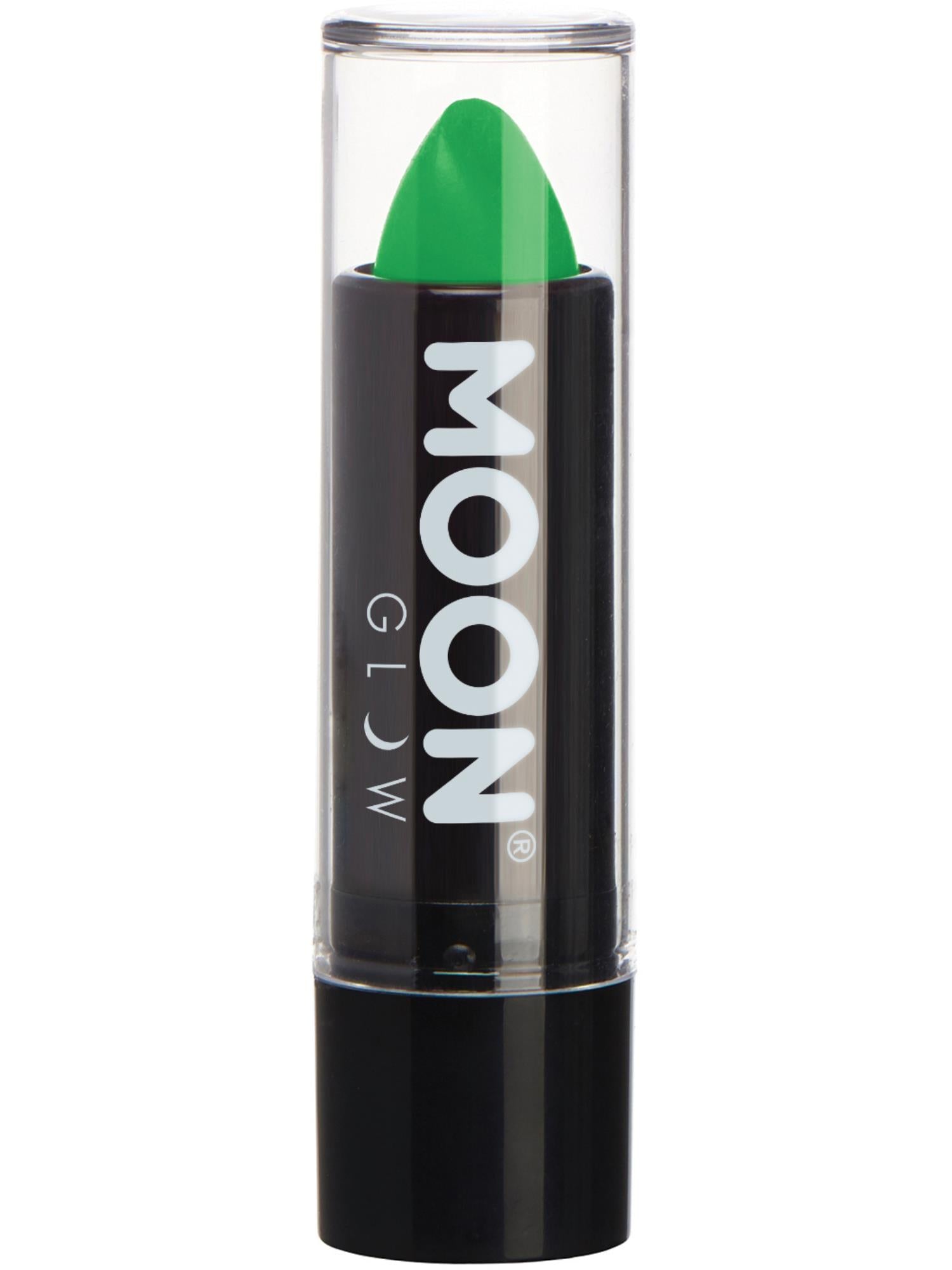 Moon Creations Glow Intense Neon UV Lipstick, Intense Green, Single, 4.2g
