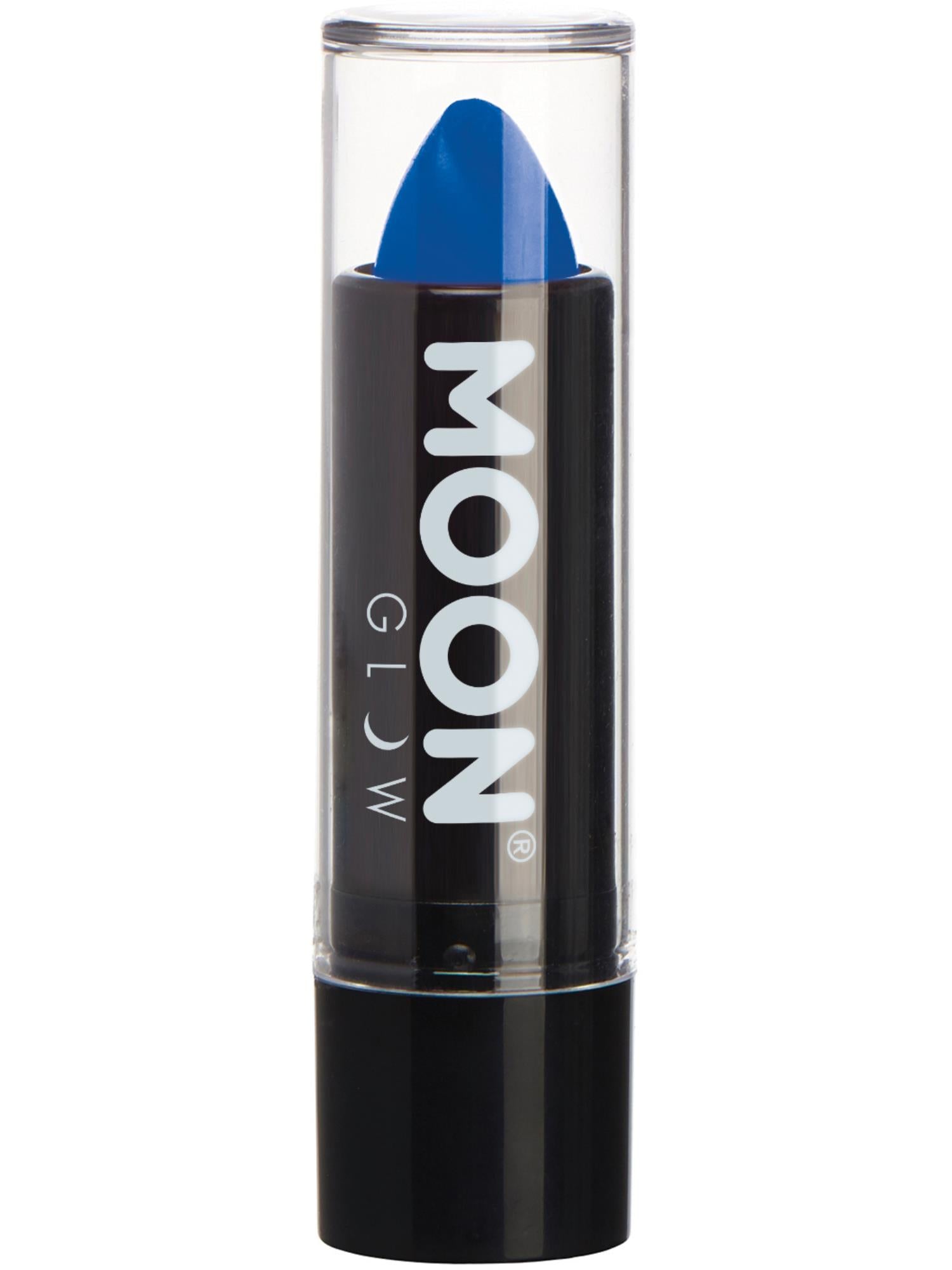 Moon Creations Glow Intense Neon UV Lipstick, Intense Blue, Single, 4.2g