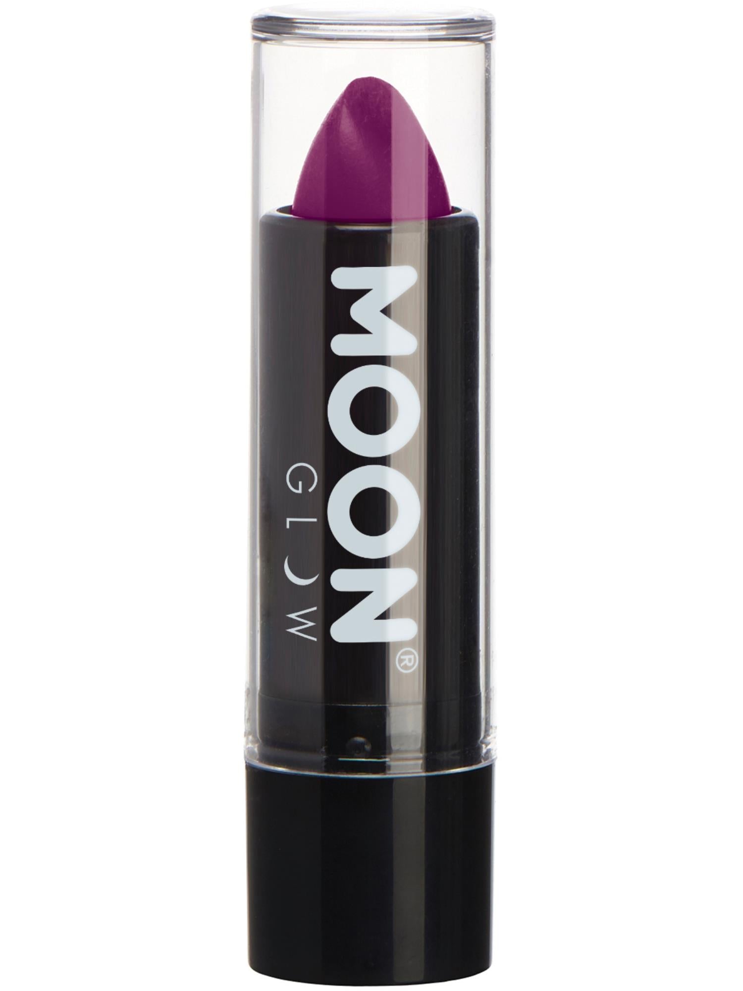 Moon Creations Glow Intense Neon UV Lipstick, Intense Purple, Single, 4.2g