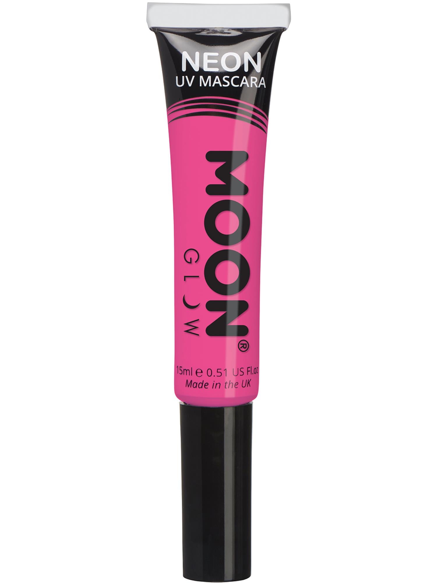 Moon Creations Glow Intense Neon UV Mascara, Intense Pink, Single, 15ml