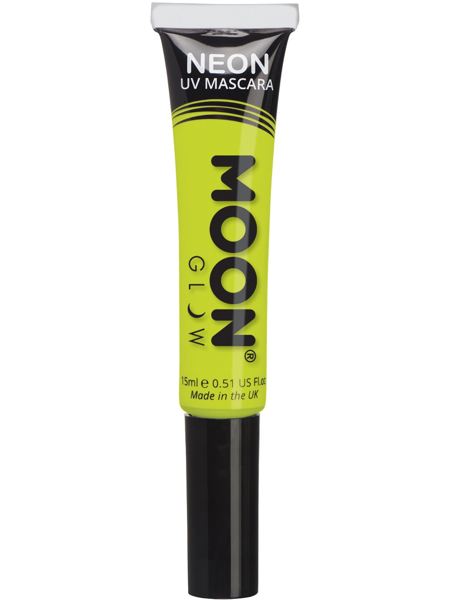 Moon Creations Glow Intense Neon UV Mascara, Intense Yellow, Single, 15ml