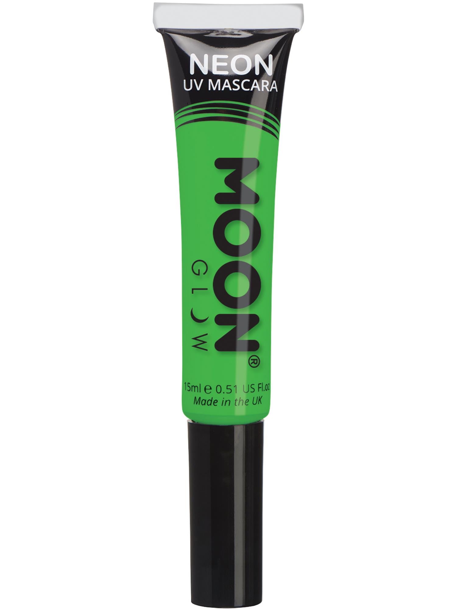 Moon Creations Glow Intense Neon UV Mascara, Intense Green, Single, 15ml
