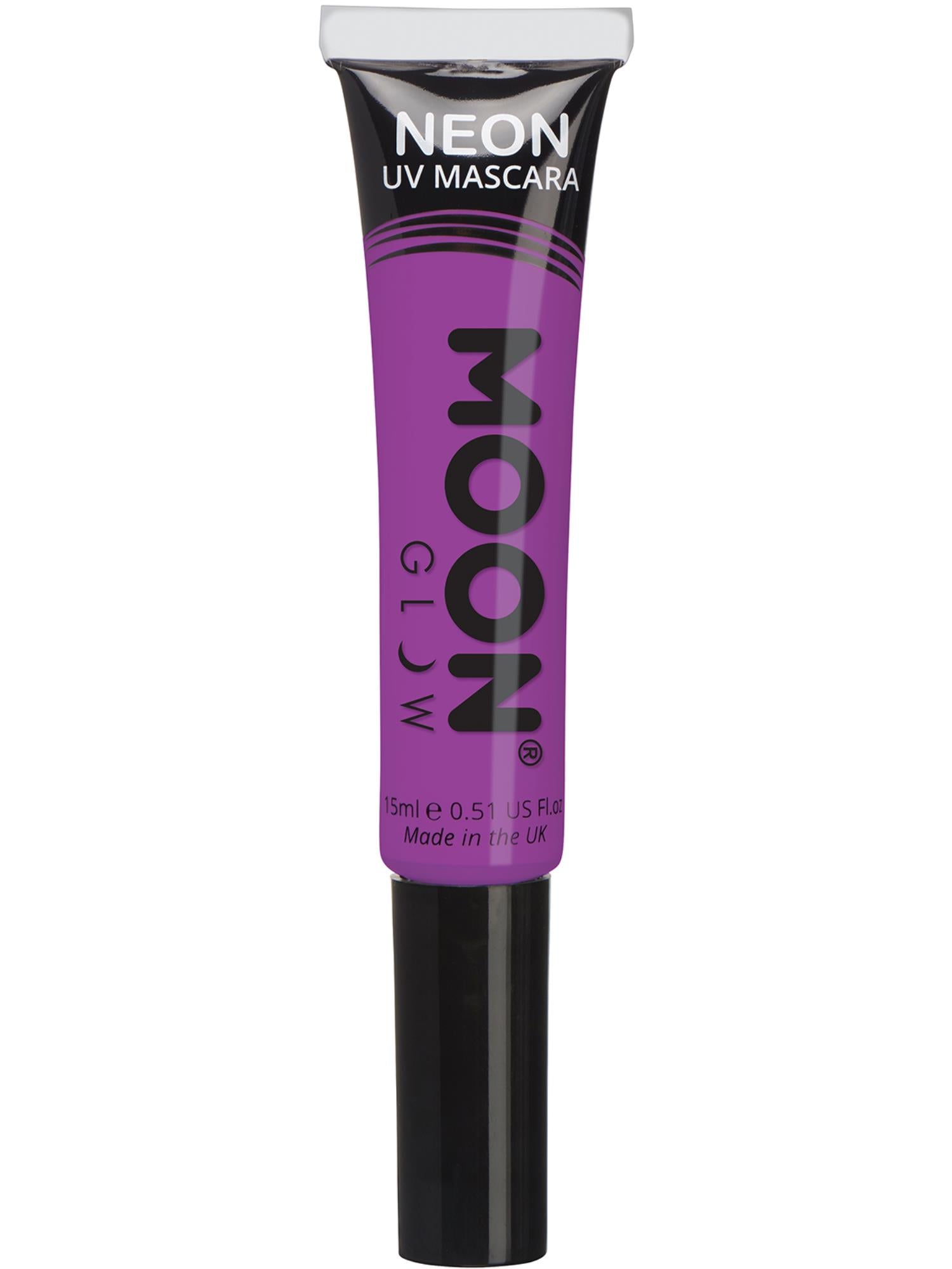 Moon Creations Glow Intense Neon UV Mascara, Intense Purple, Single, 15ml