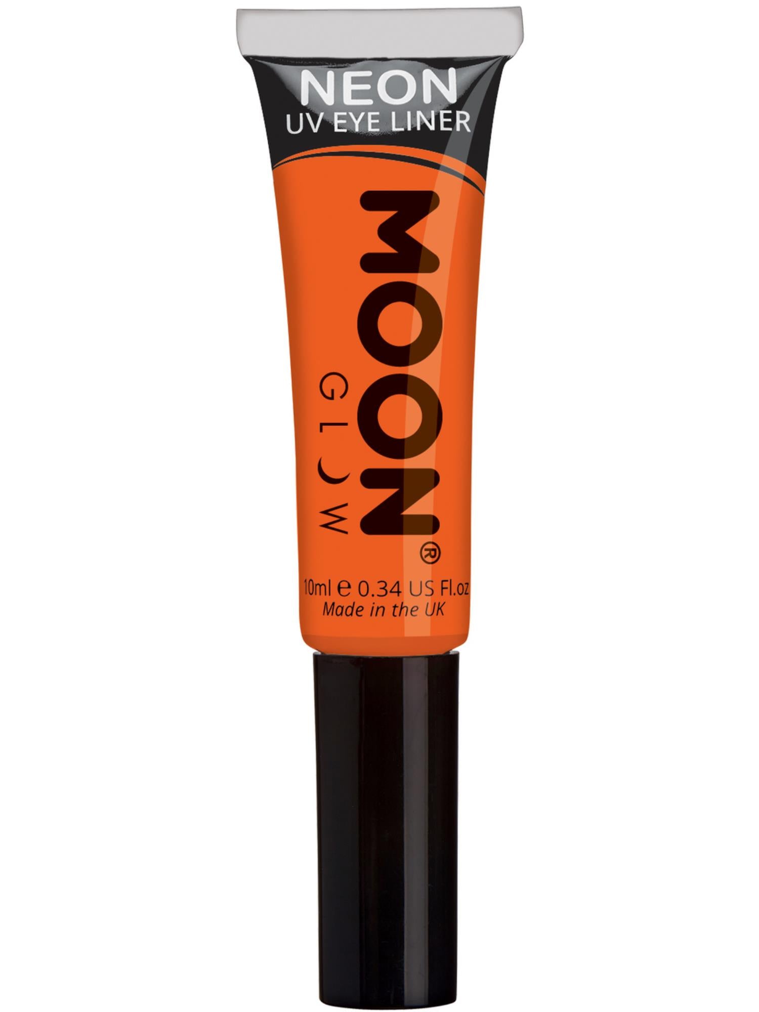 Moon Creations Glow Intense Neon UV Eye Liner, Intense Orang, Single, 10ml
