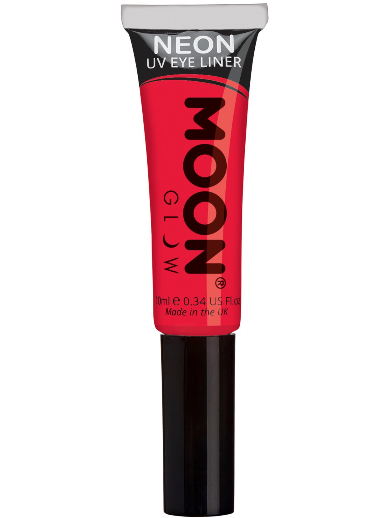Moon Creations Glow Intense Neon UV Eye Liner, Intense Red, Single, 10ml