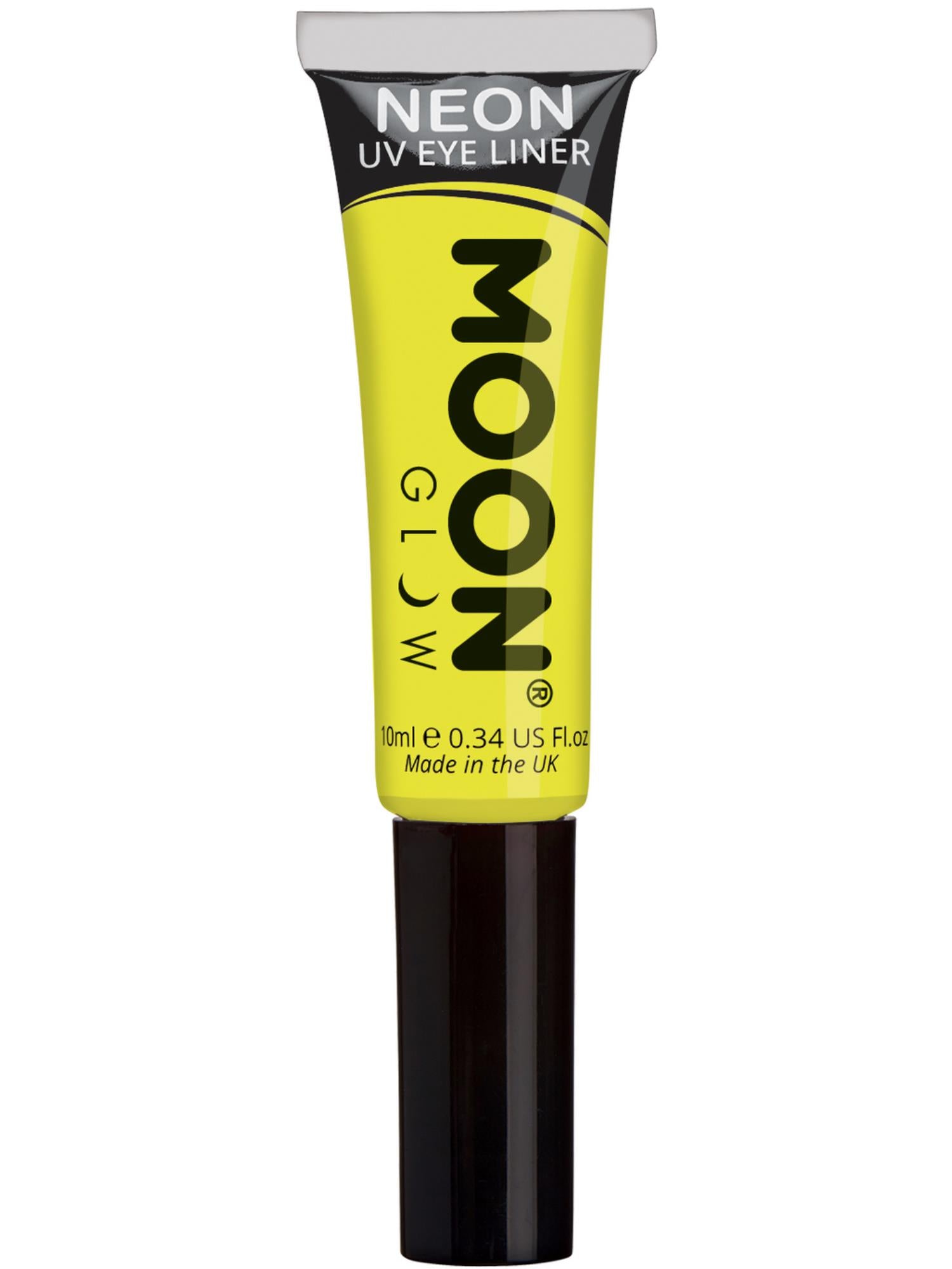 Moon Creations Glow Intense Neon UV Eye Liner, Intense Yello, Single, 10ml