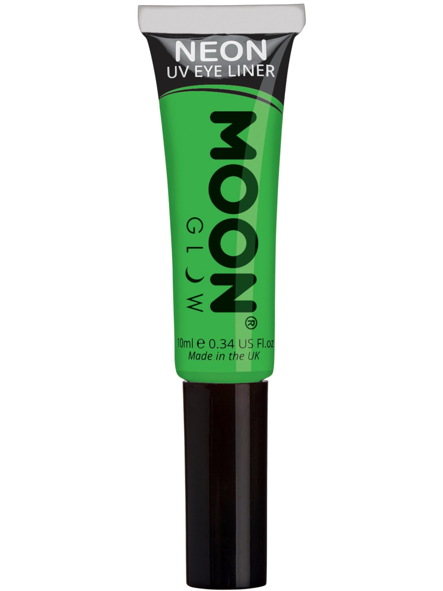 Moon Creations Glow Intense Neon UV Eye Liner, Intense Green, Single, 10ml