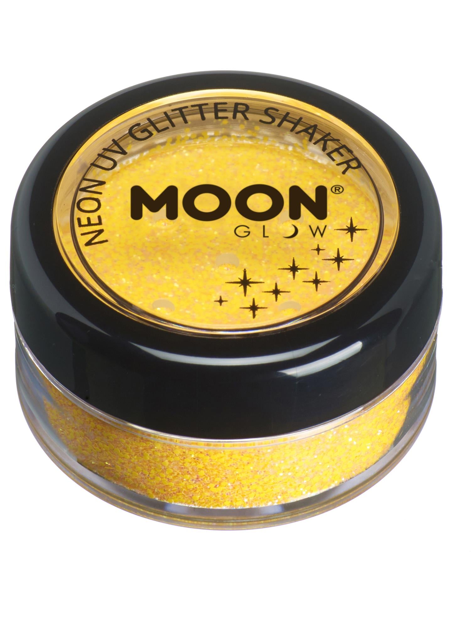 Moon Creations Glow Neon Uv Glitter Shaker, Golden, 5g Single