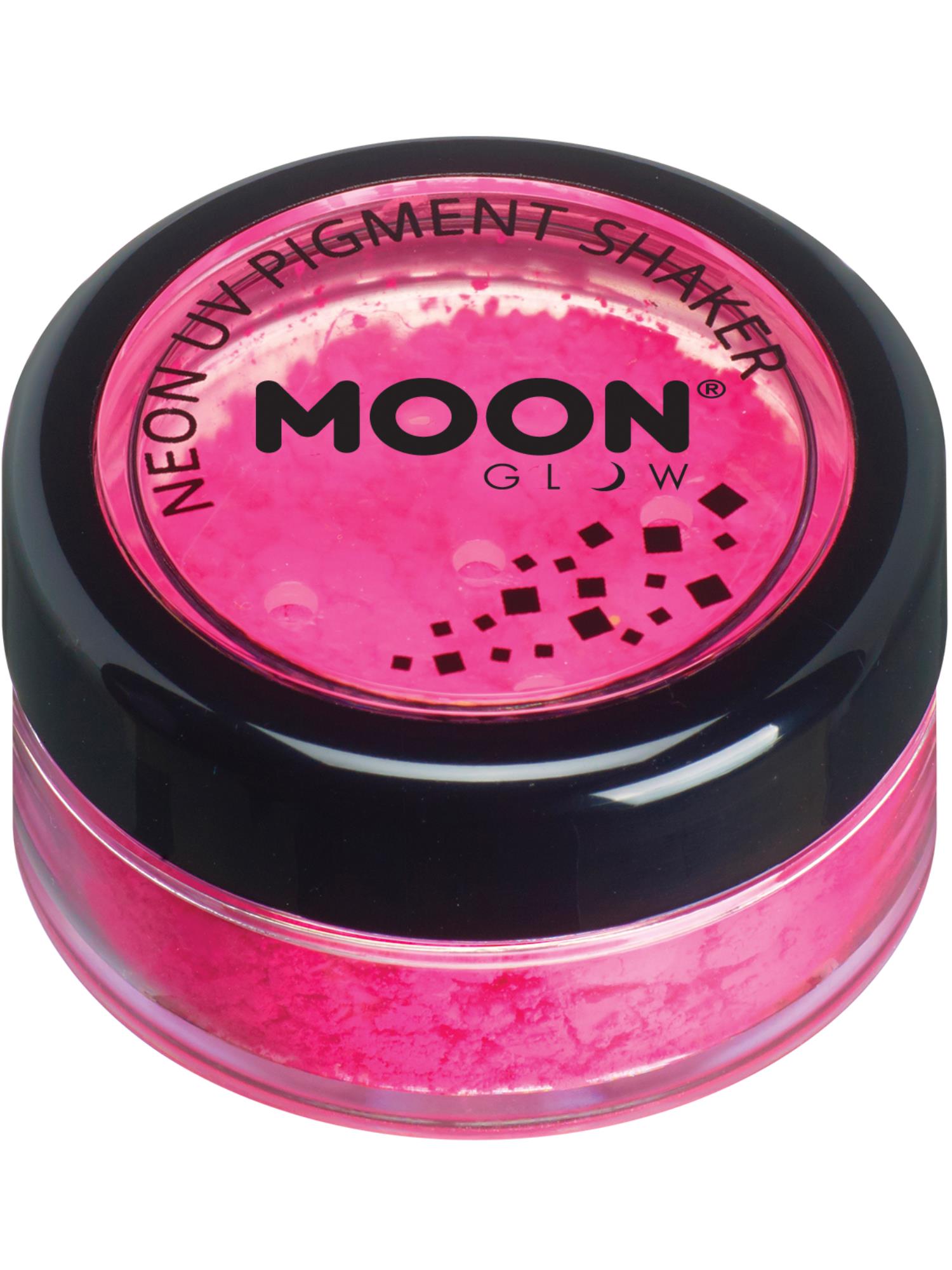 Moon Creations Glow Intense Neon UV Pigment Shakers, Single, 4.2g Intense Pink