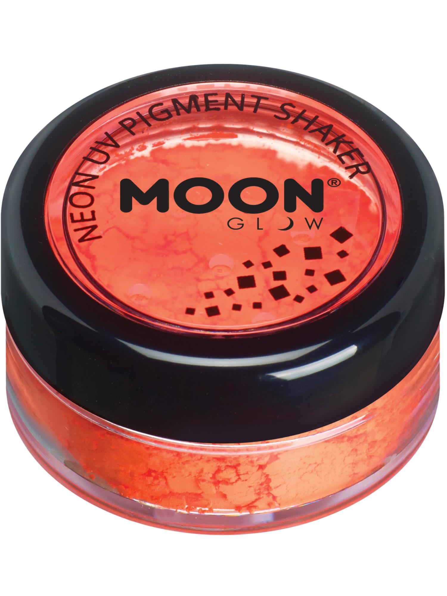 Moon Creations Glow Intense Neon UV Pigment Shakers, Single, 4.2g Intense Orange