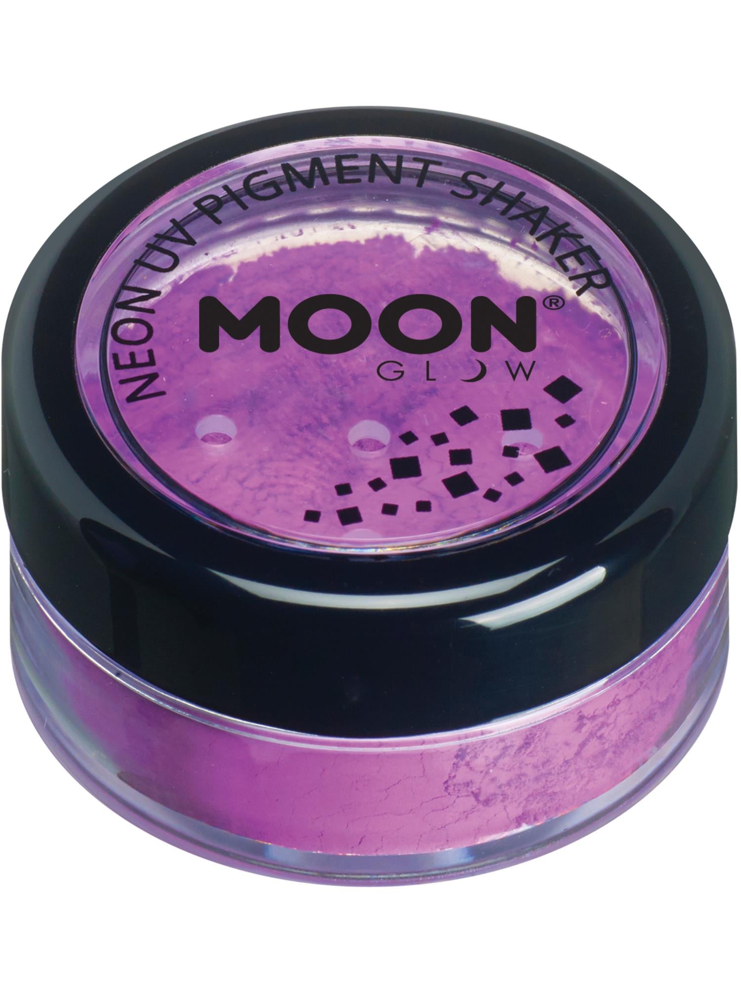 Moon Creations Glow Intense Neon UV Pigment Shakers, Single, 4.2g Intense Purple